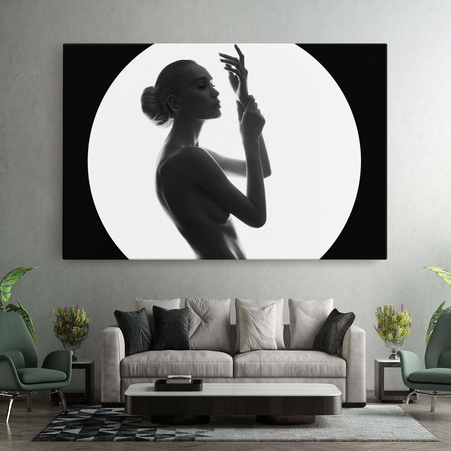 Circle Woman Body mockup 7