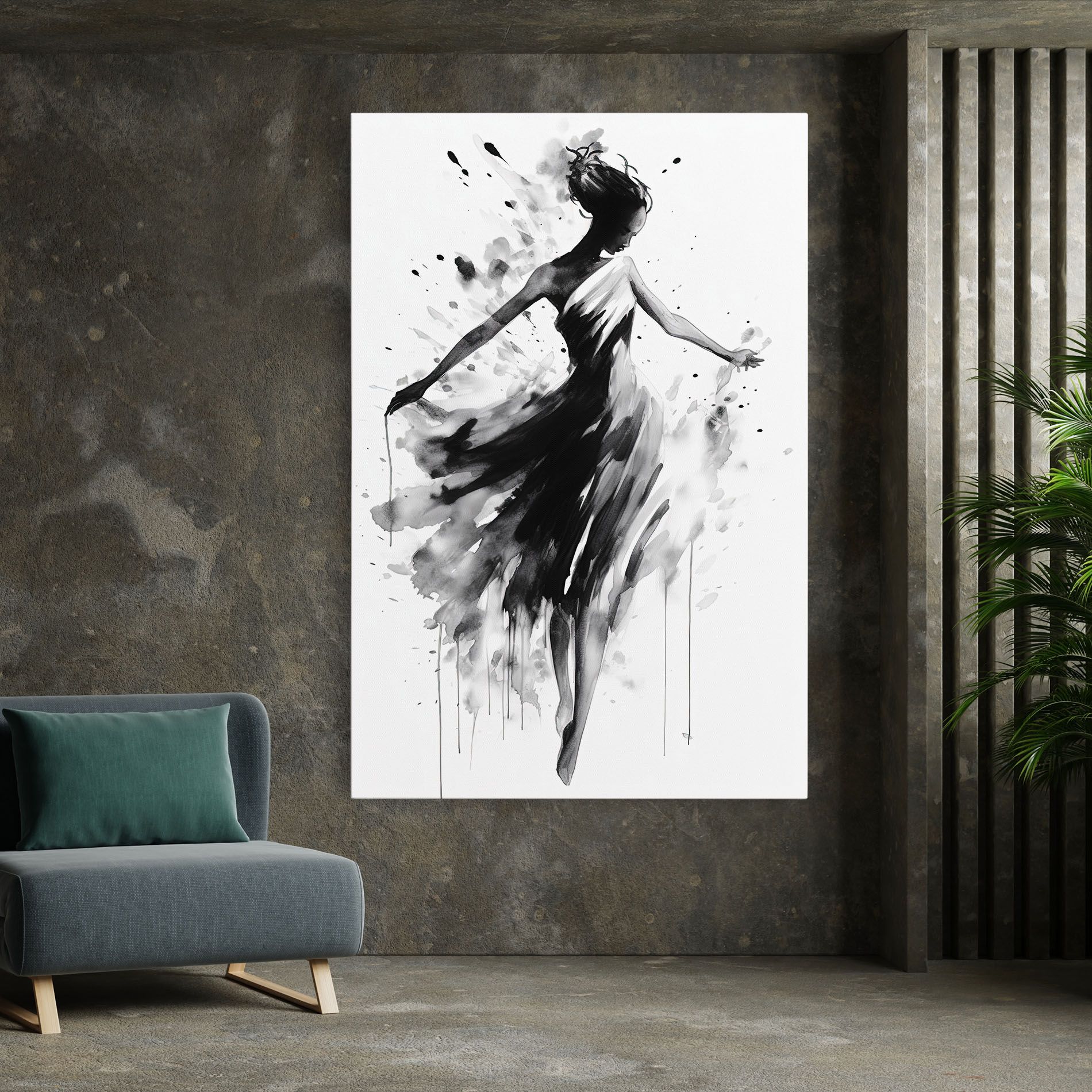 Beautiful Dancing Woman mockup 7