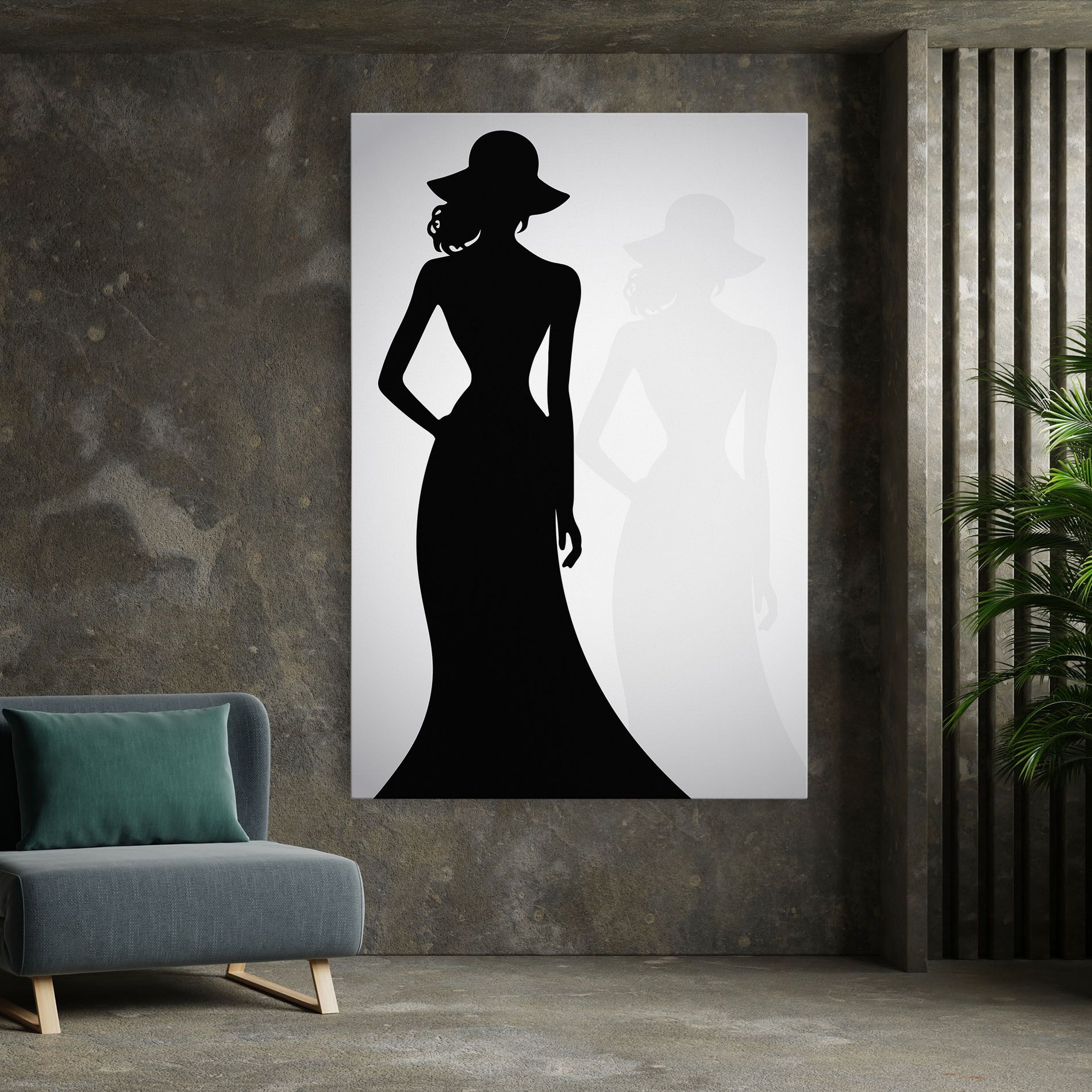 Silhouette Lady mockup 7