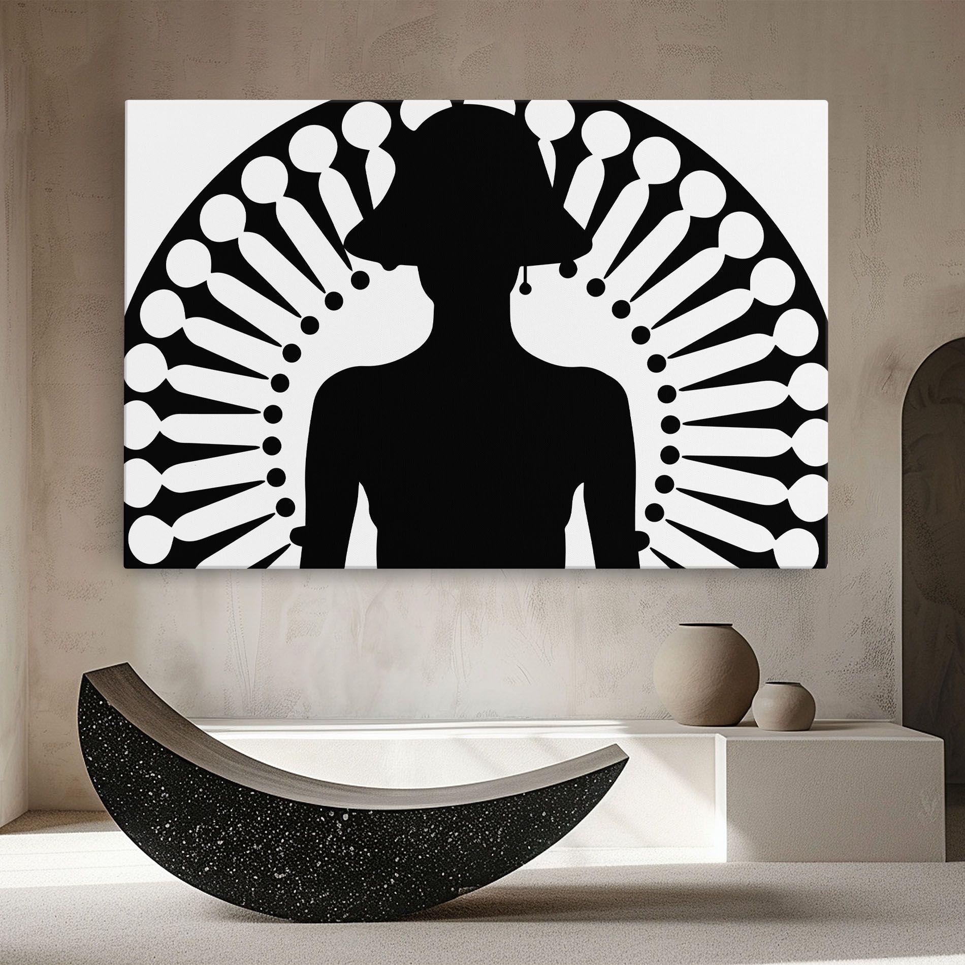 Black Shilouette Lady mockup 8