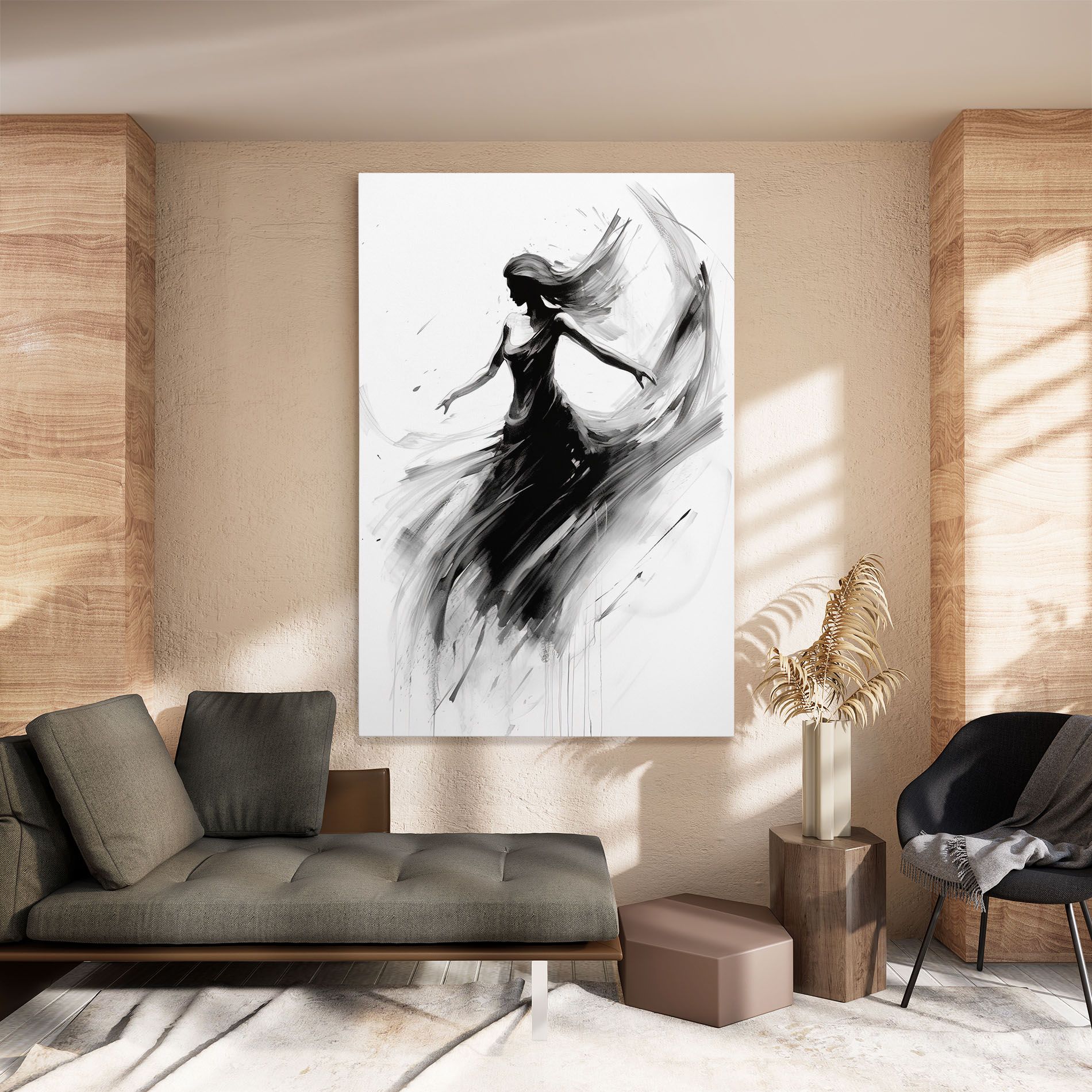 Dancing Woman Drawn mockup 8