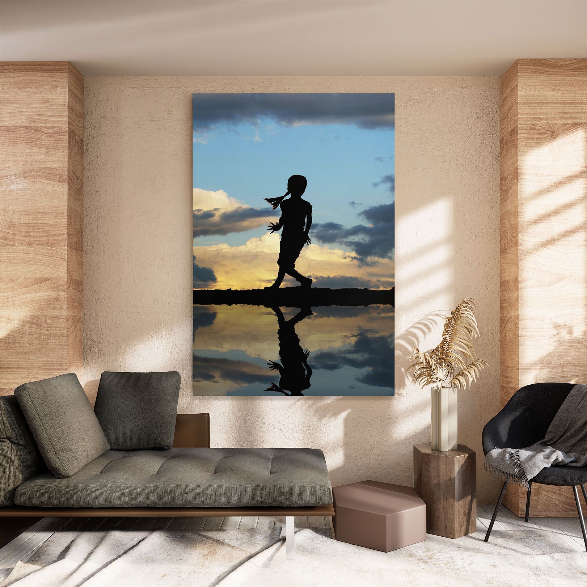 Little Girl Jumping mockup 8