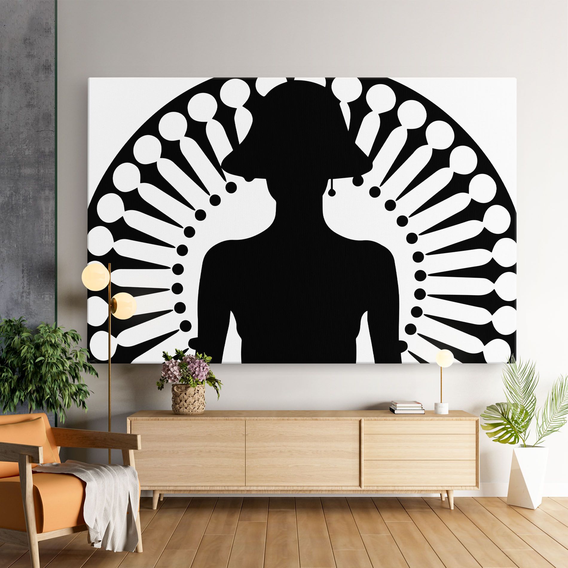 Black Shilouette Lady mockup 9