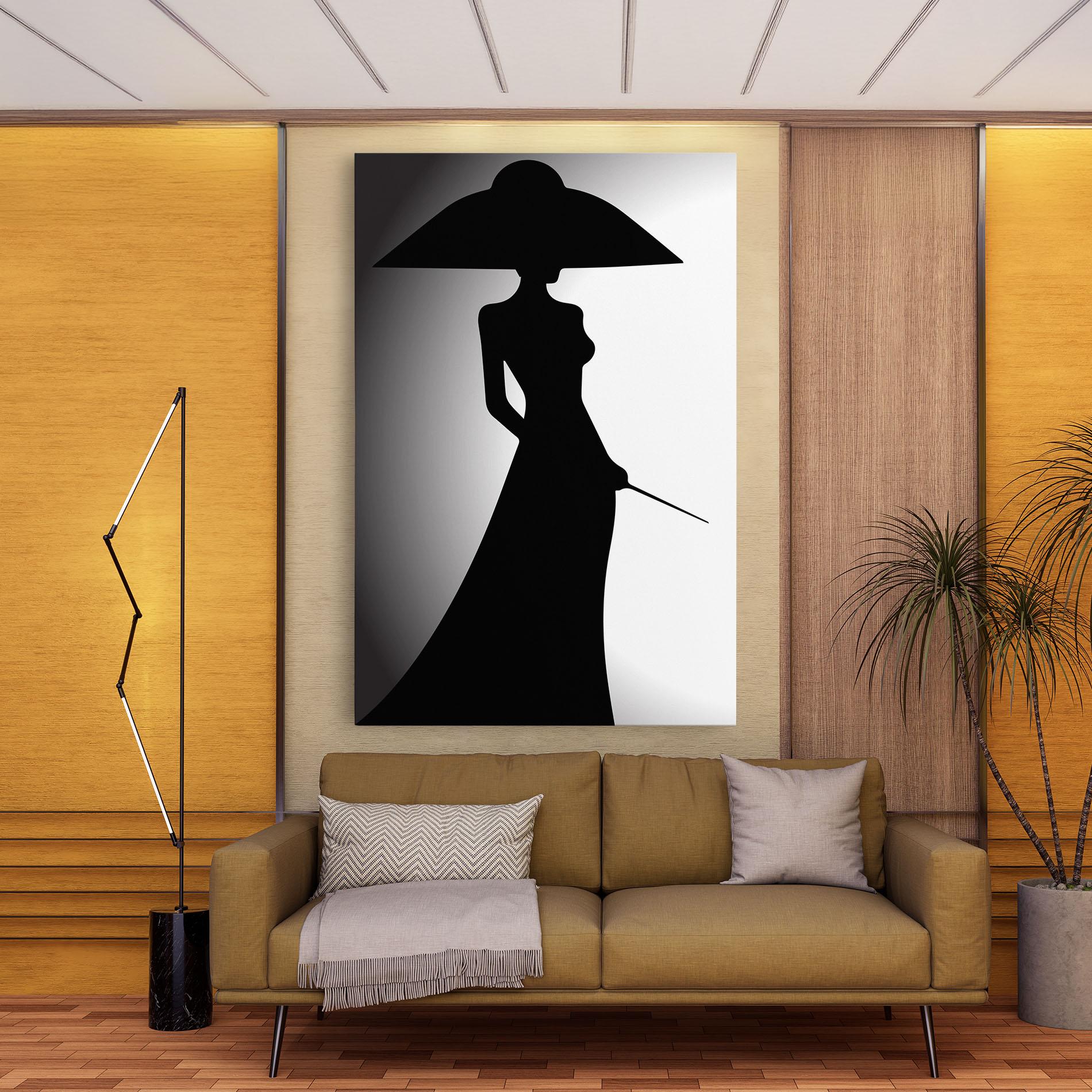 Leinwandbild Big Hat Lady mockup 9