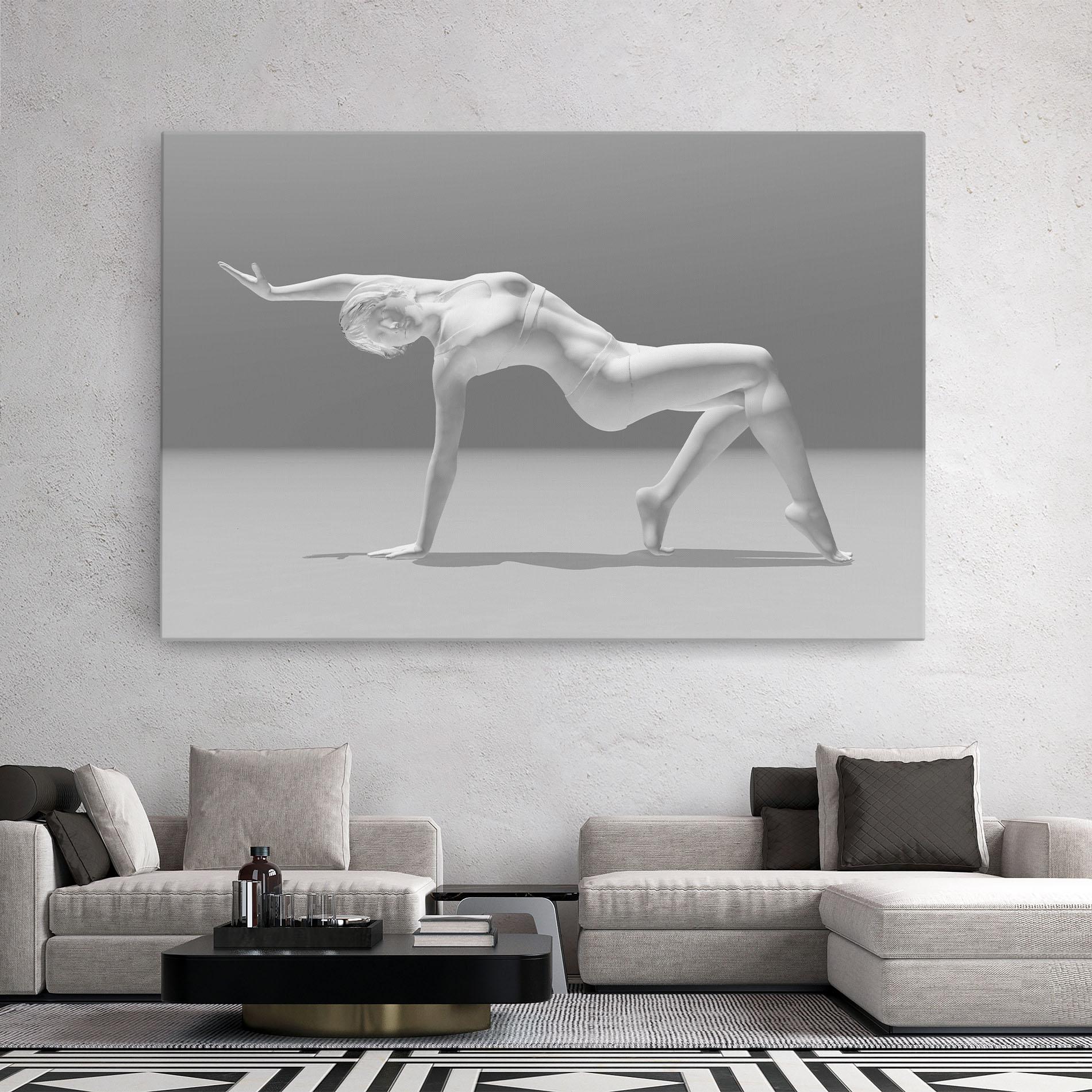 Leinwandbild 3d Gymnastic Pose mockup 2