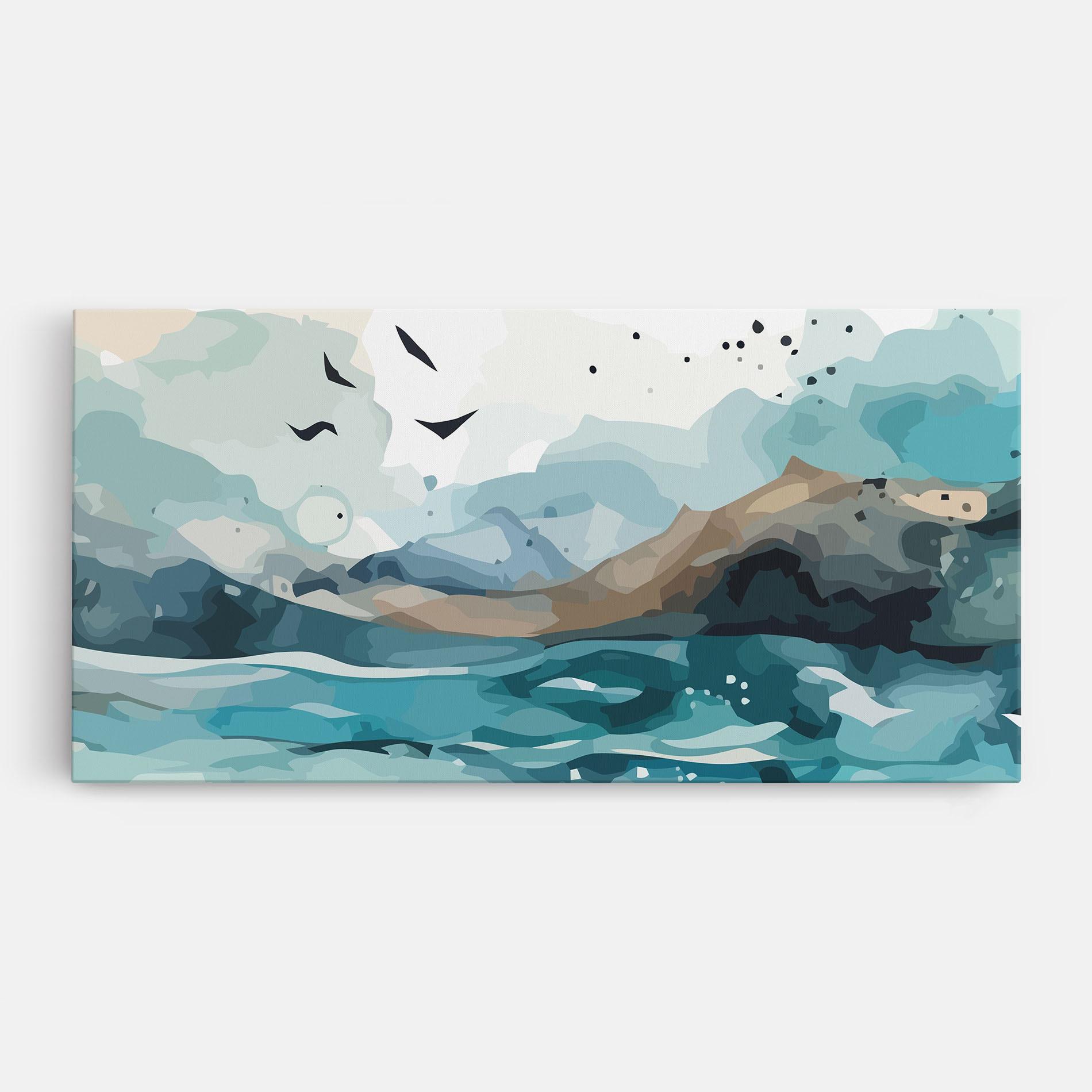 Leinwandbild Water Birds mockup 0