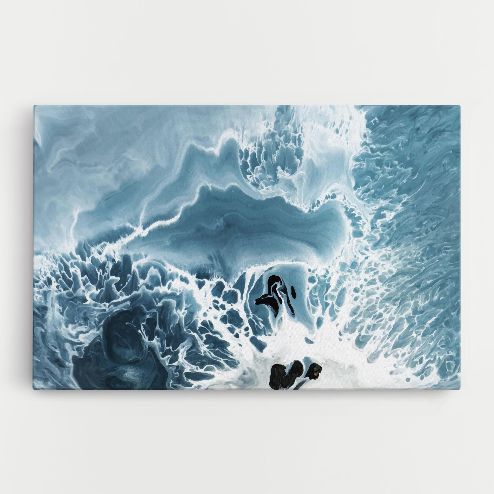 Leinwandbild Light Blue Ocean mockup 0