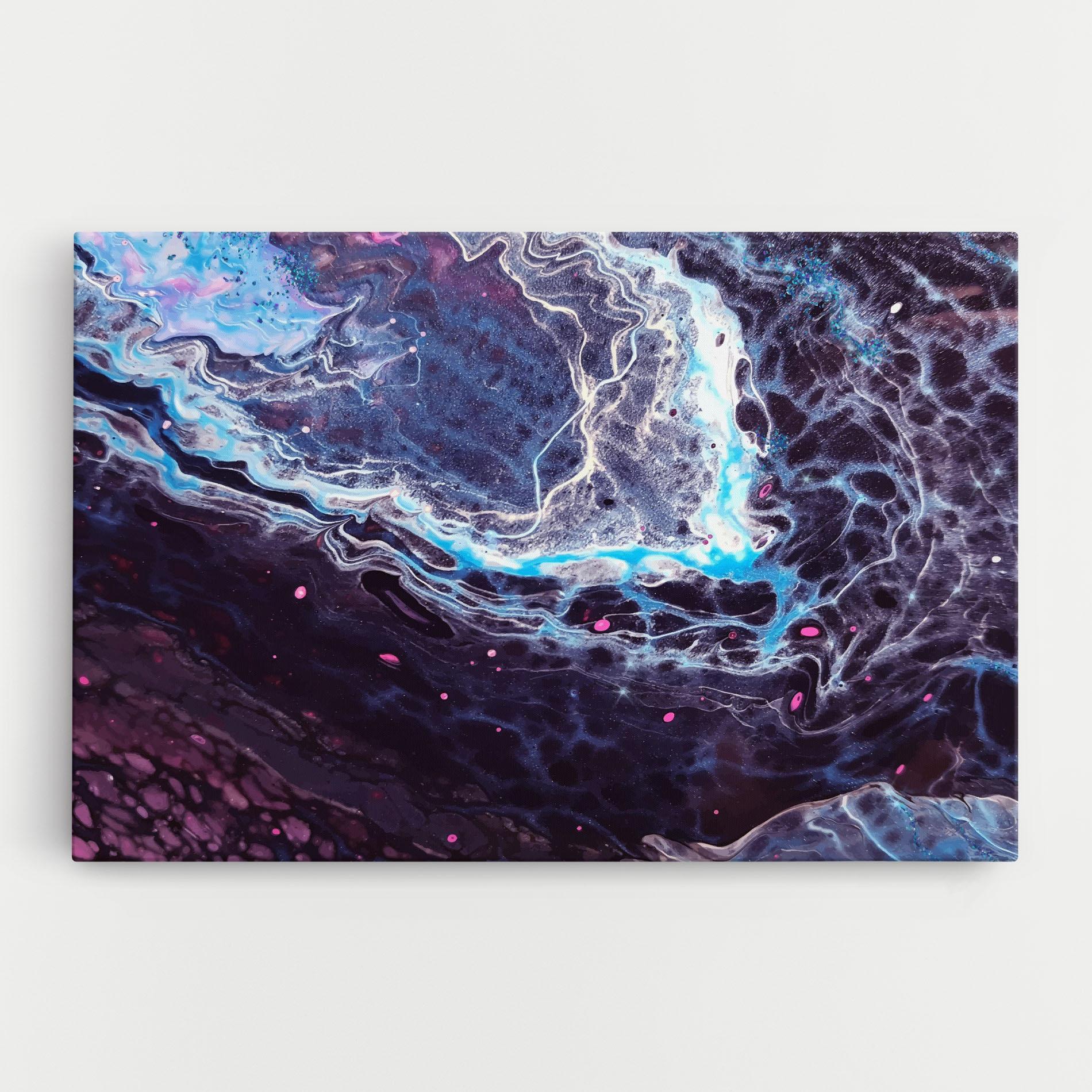 Leinwandbild Purple Blue Water mockup 0