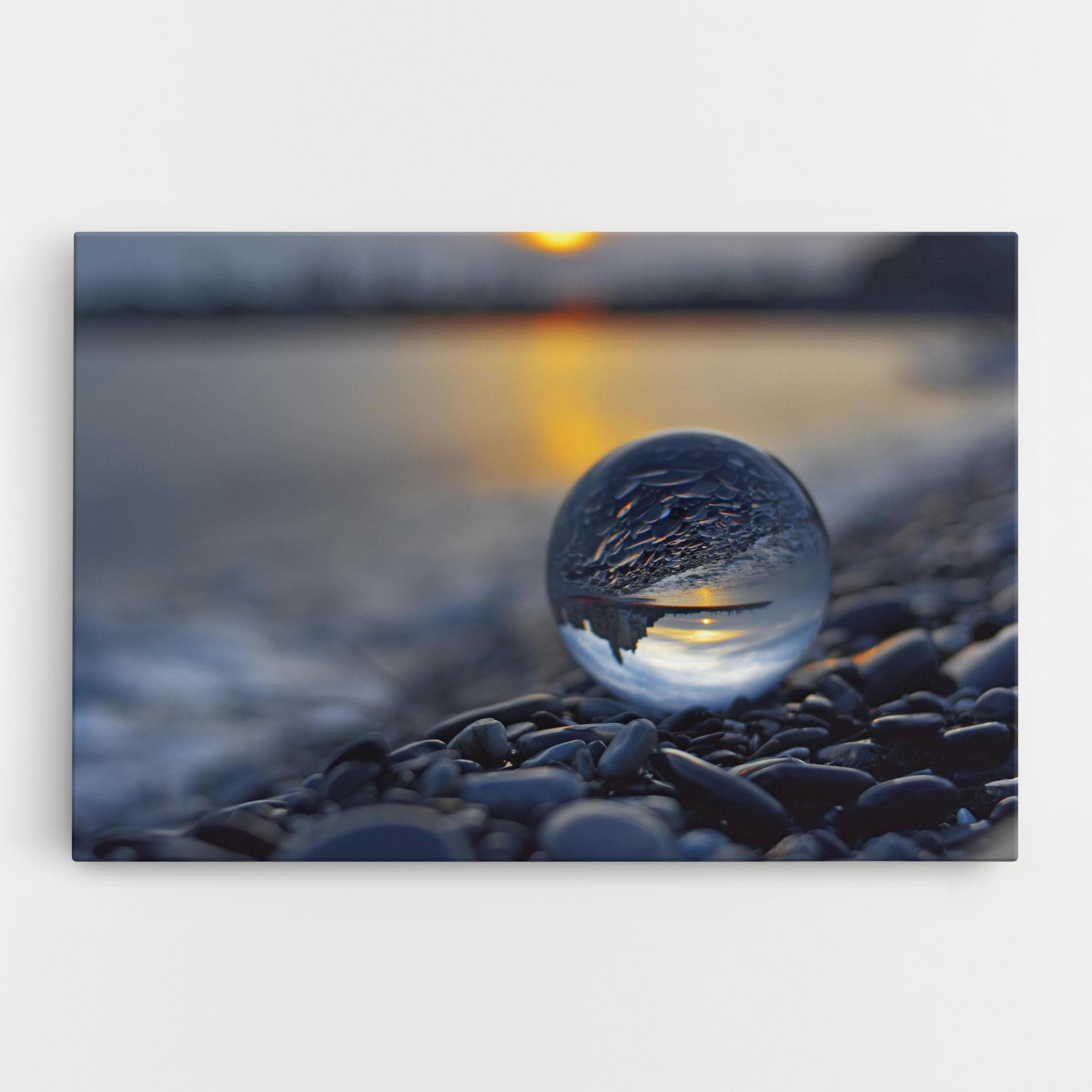 Leinwandbild Sunset Lensball mockup 0