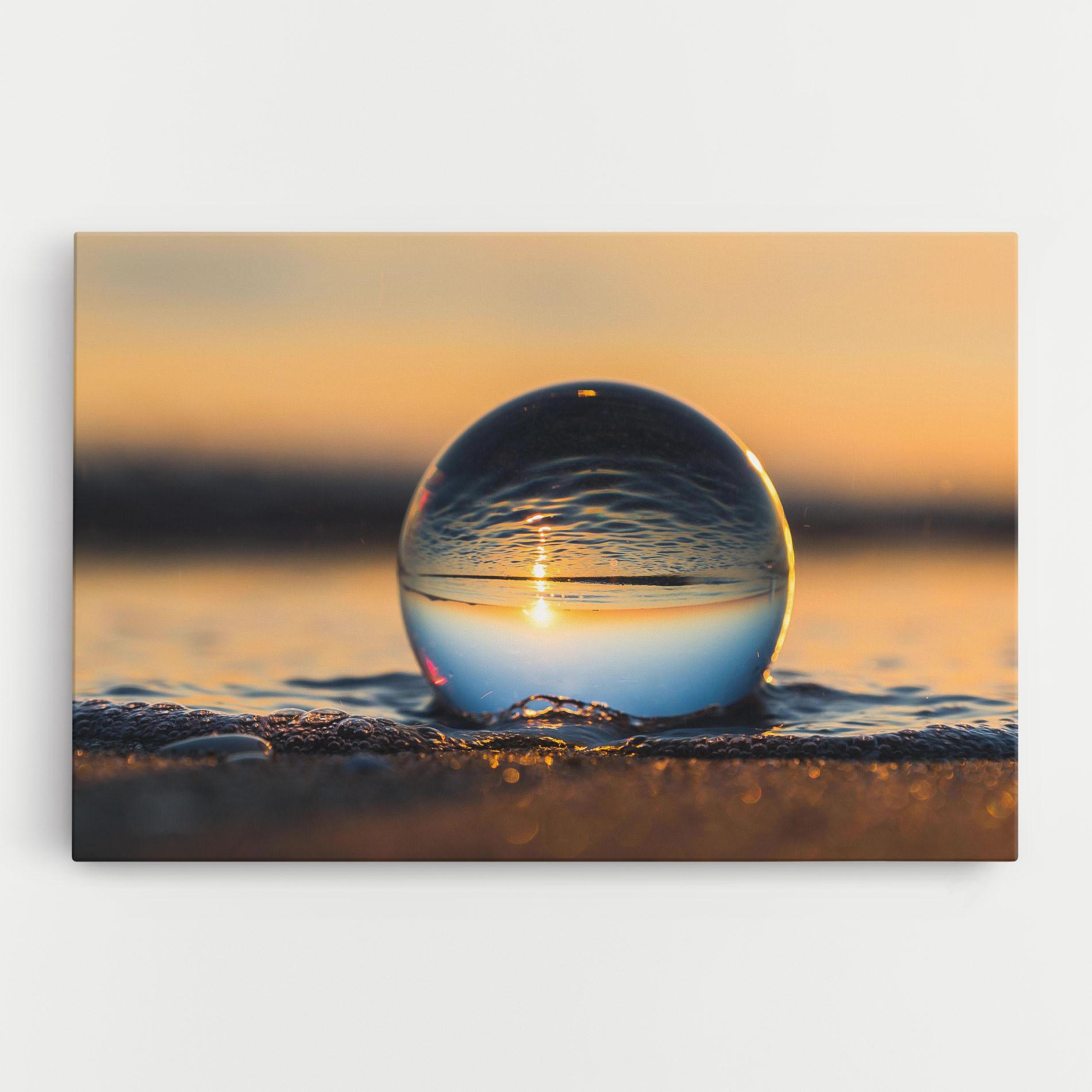 Leinwandbild Water Bubble Reflecting mockup 0