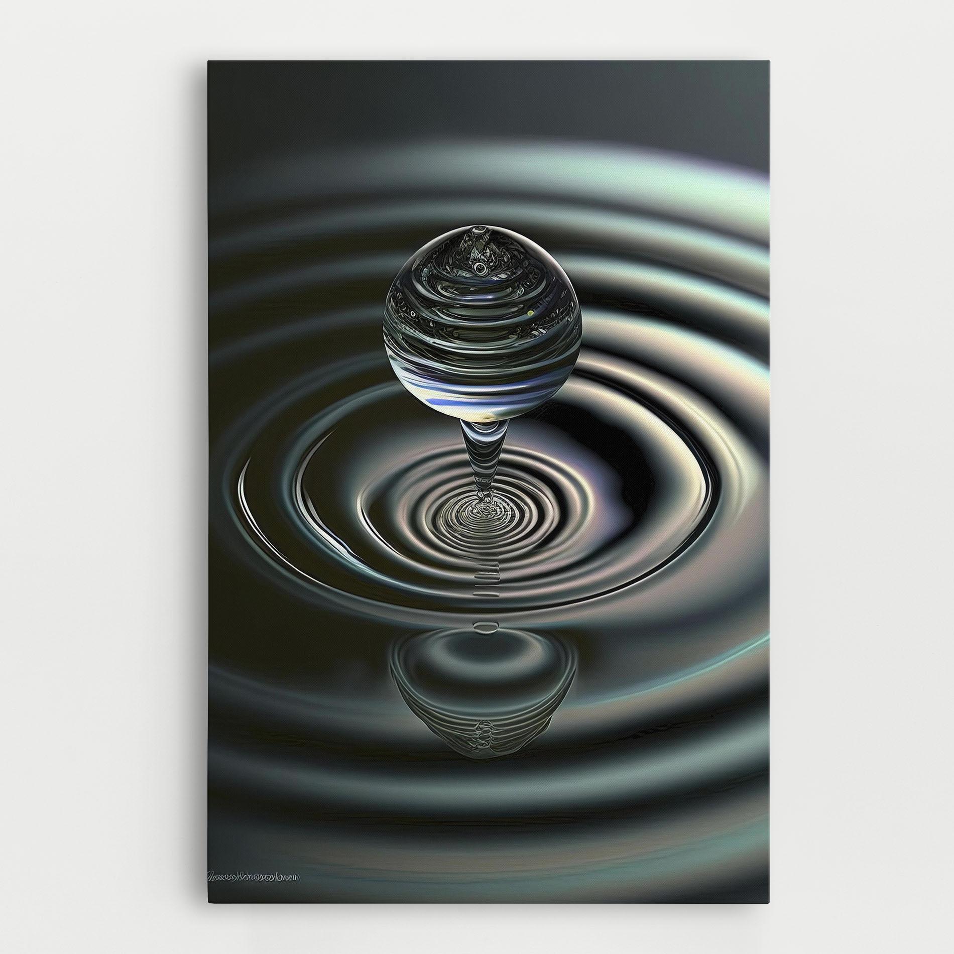 Leinwandbild Beautiful Water Drop mockup 0