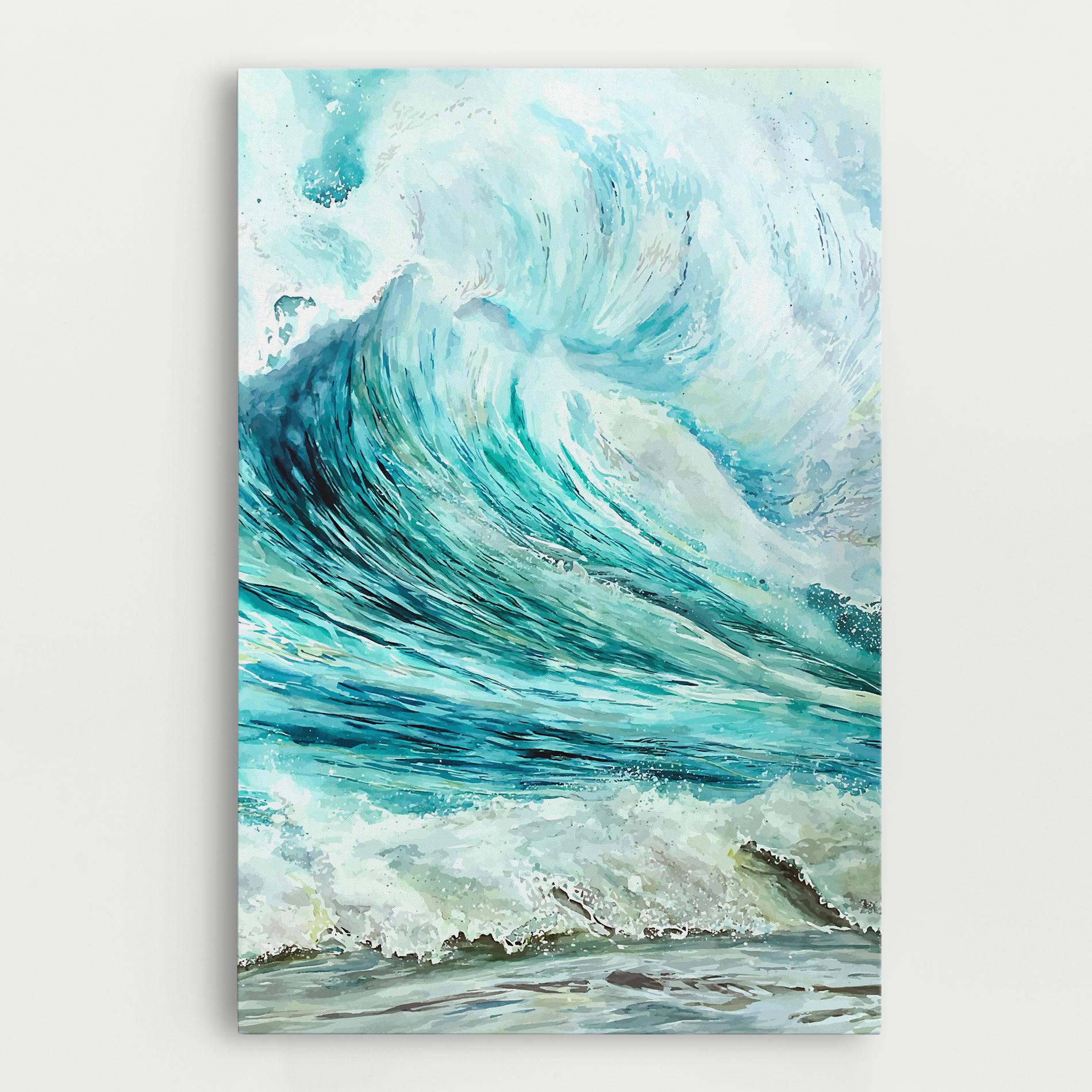 Leinwandbild Sea Watercolor mockup 0