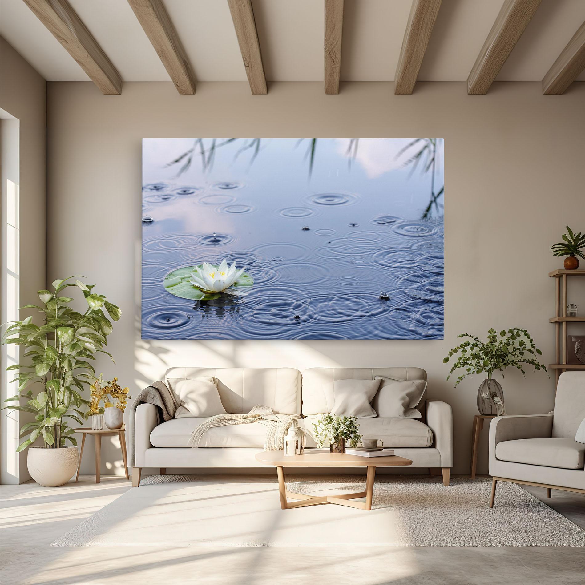 Leinwandbild Clear Lake Rain mockup 6