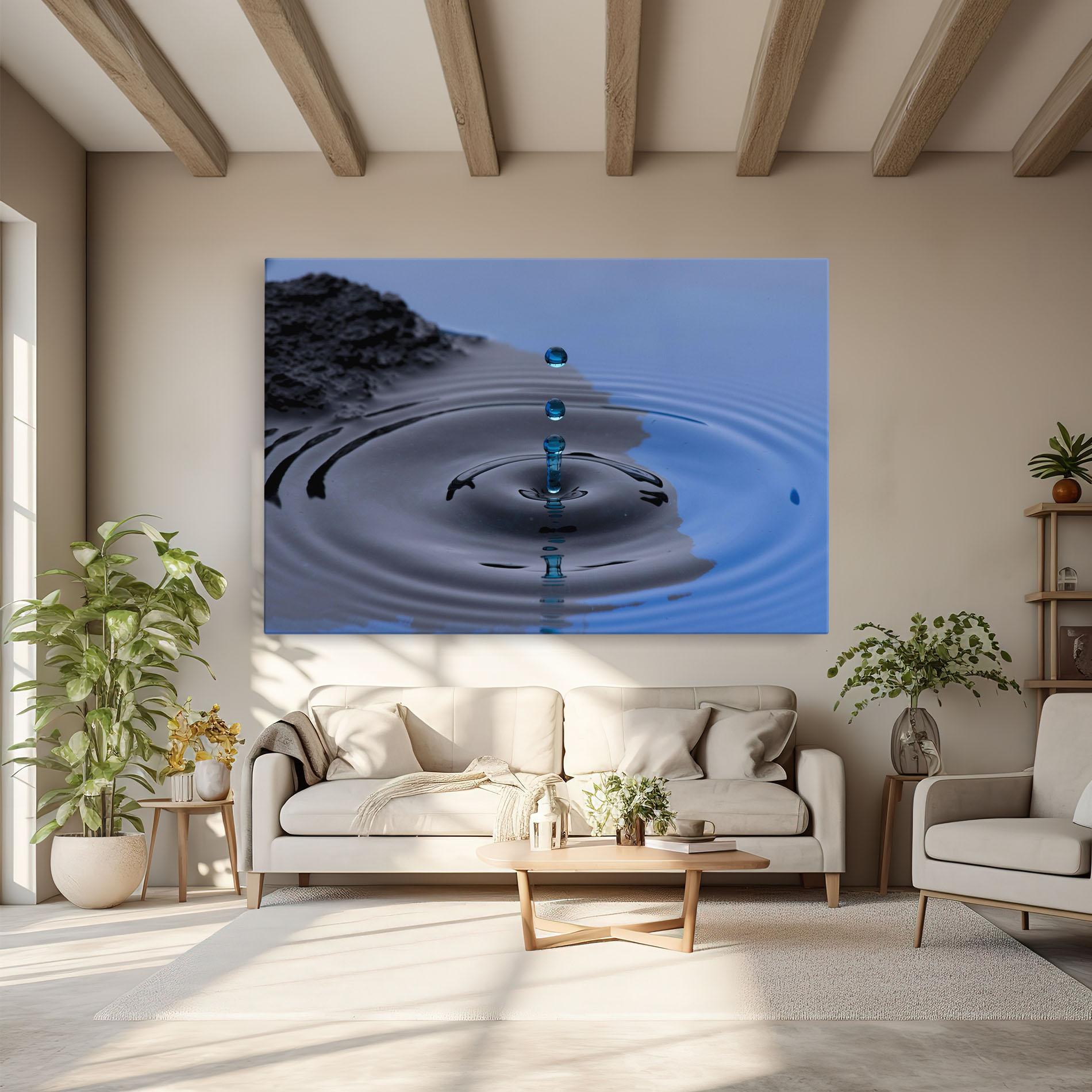 Leinwandbild Frozen Drops mockup 6