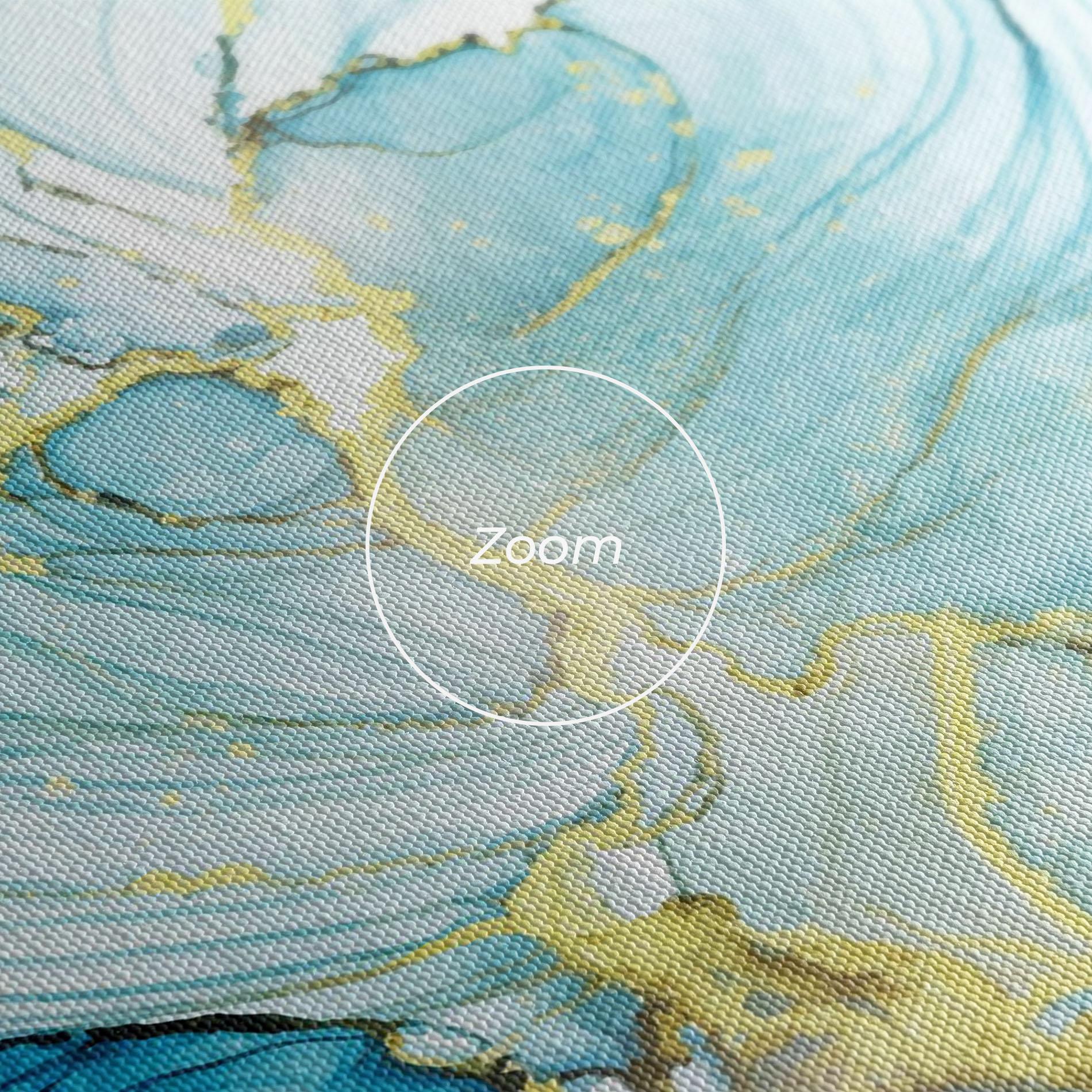 Leinwandbild Artistic Gold Blue mockup 3