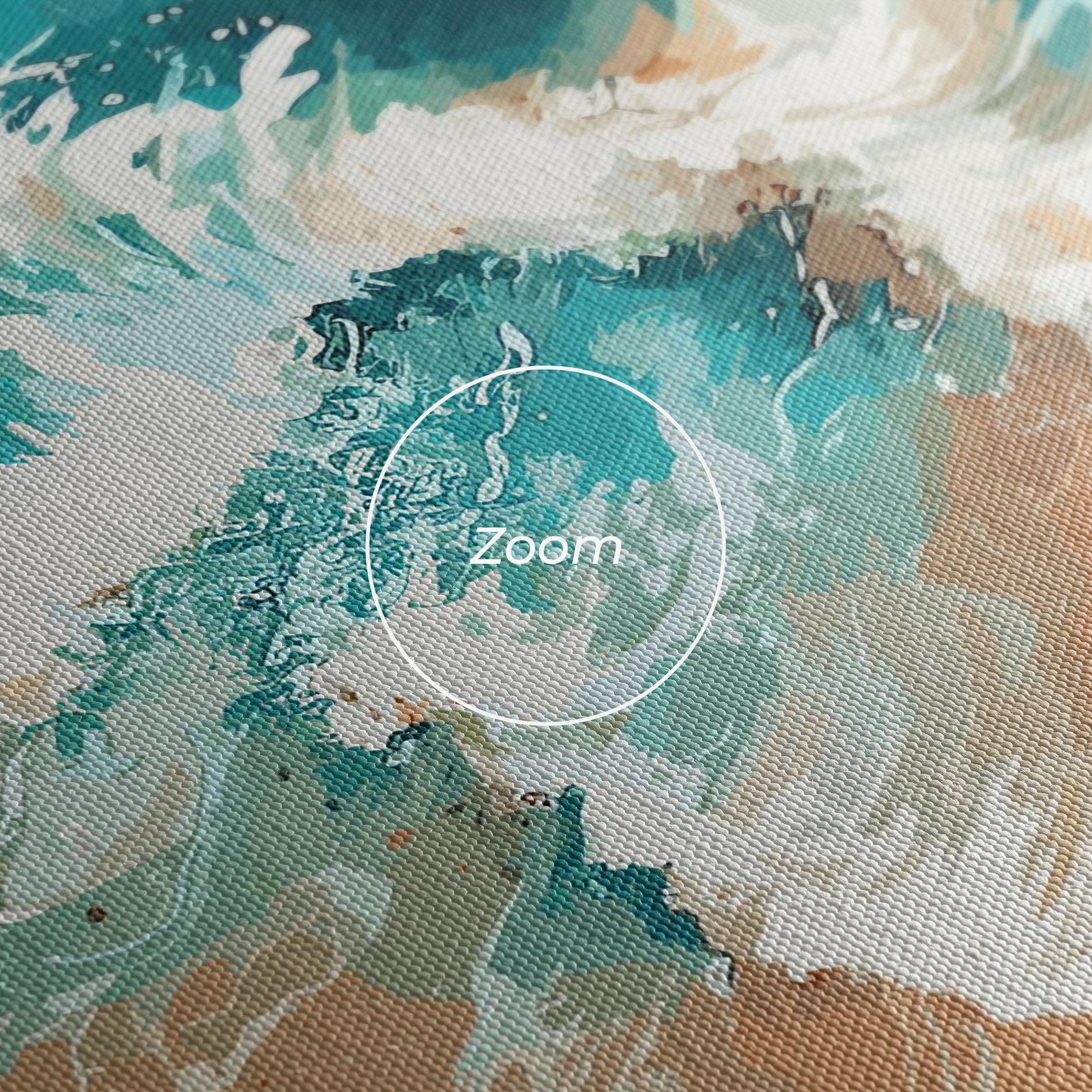 Leinwandbild Artistic Waves mockup 3