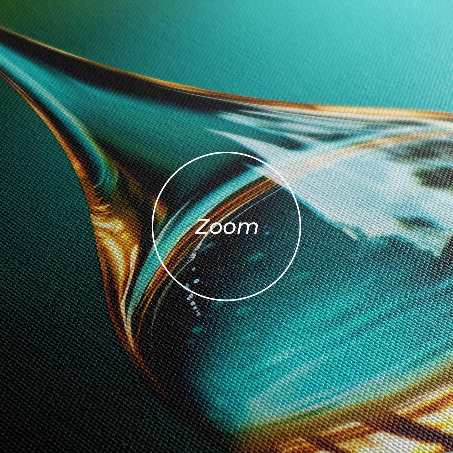 Leinwandbild Big Green Drop mockup 3