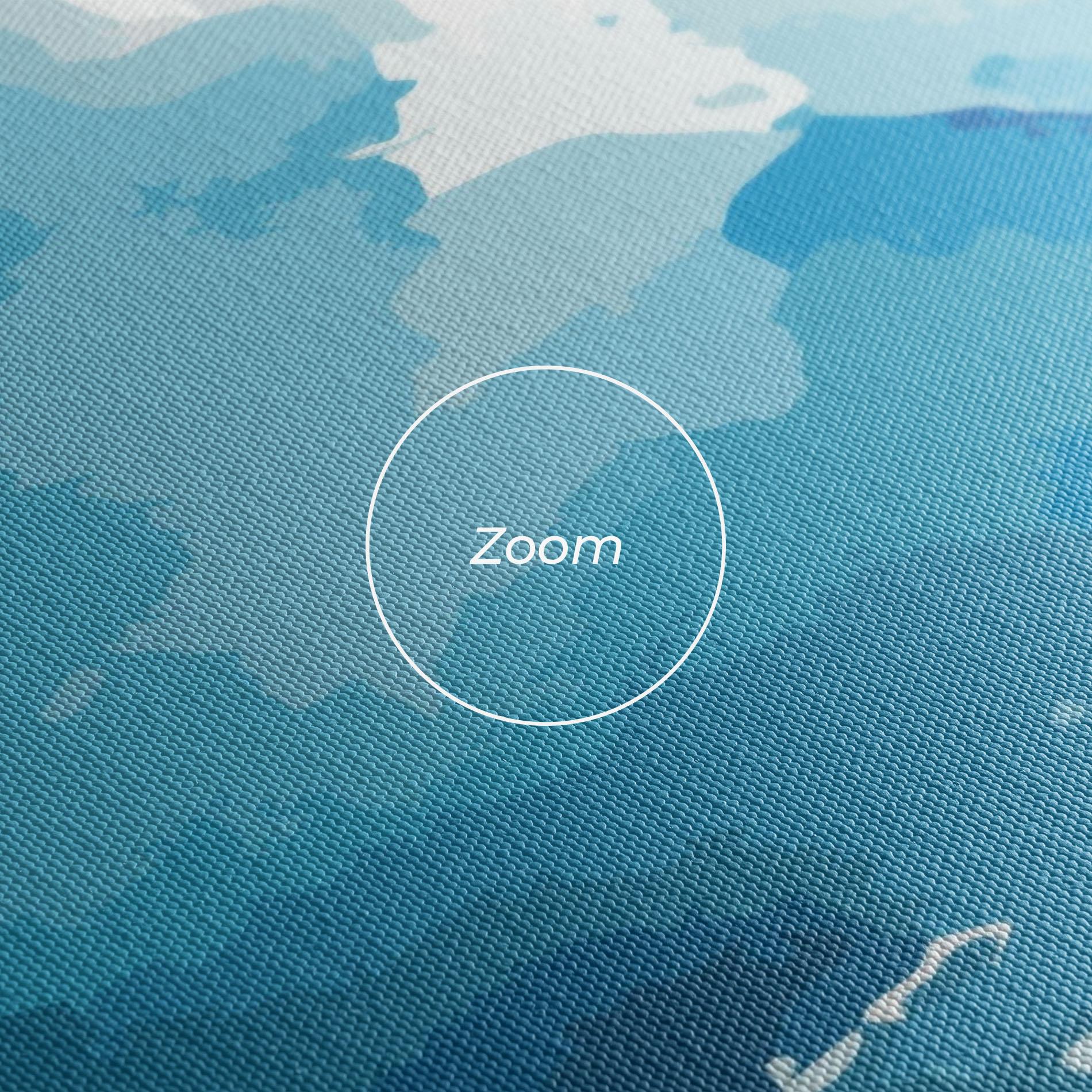 Leinwandbild Blue Water Art mockup 3