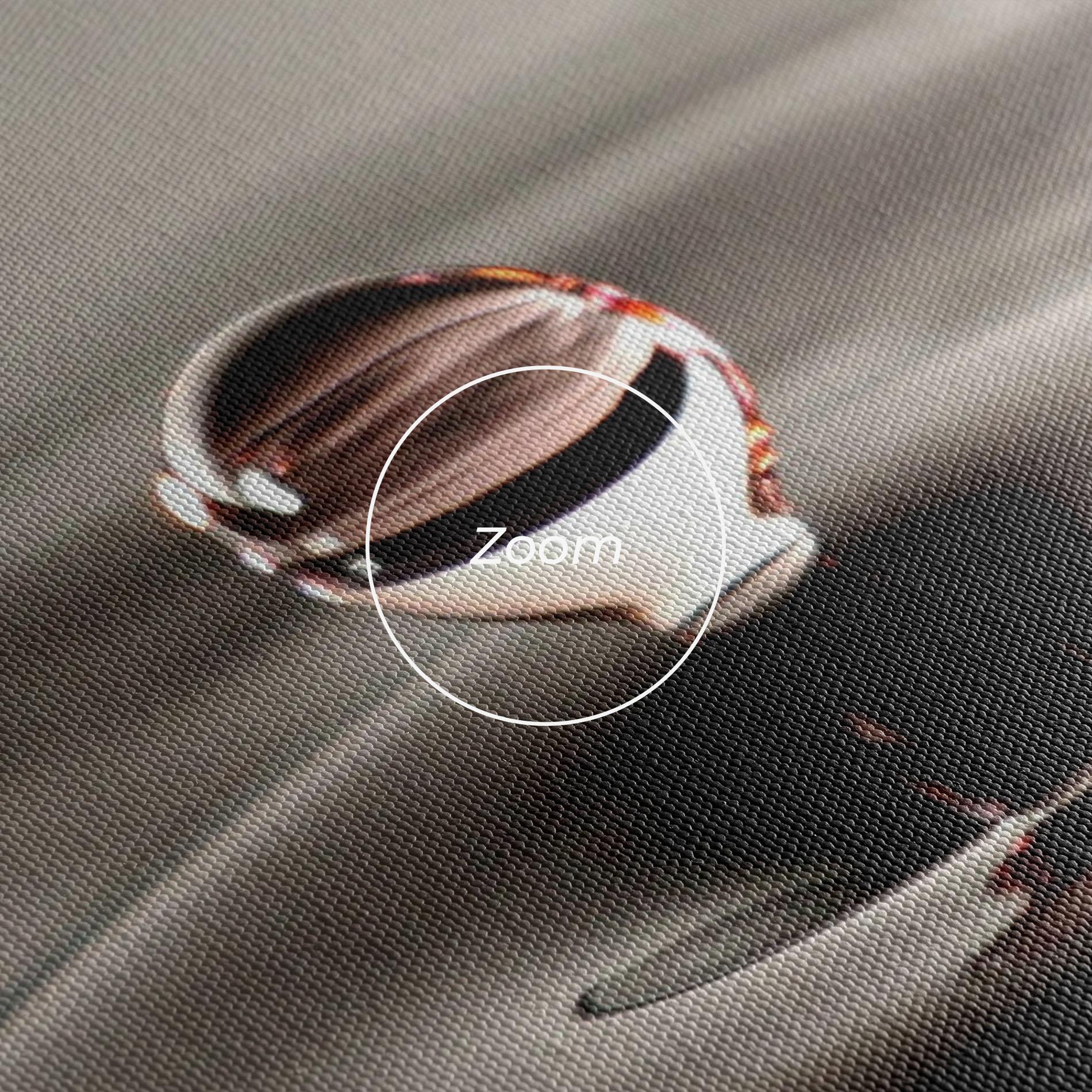 Leinwandbild Close Red Water Drop mockup 3