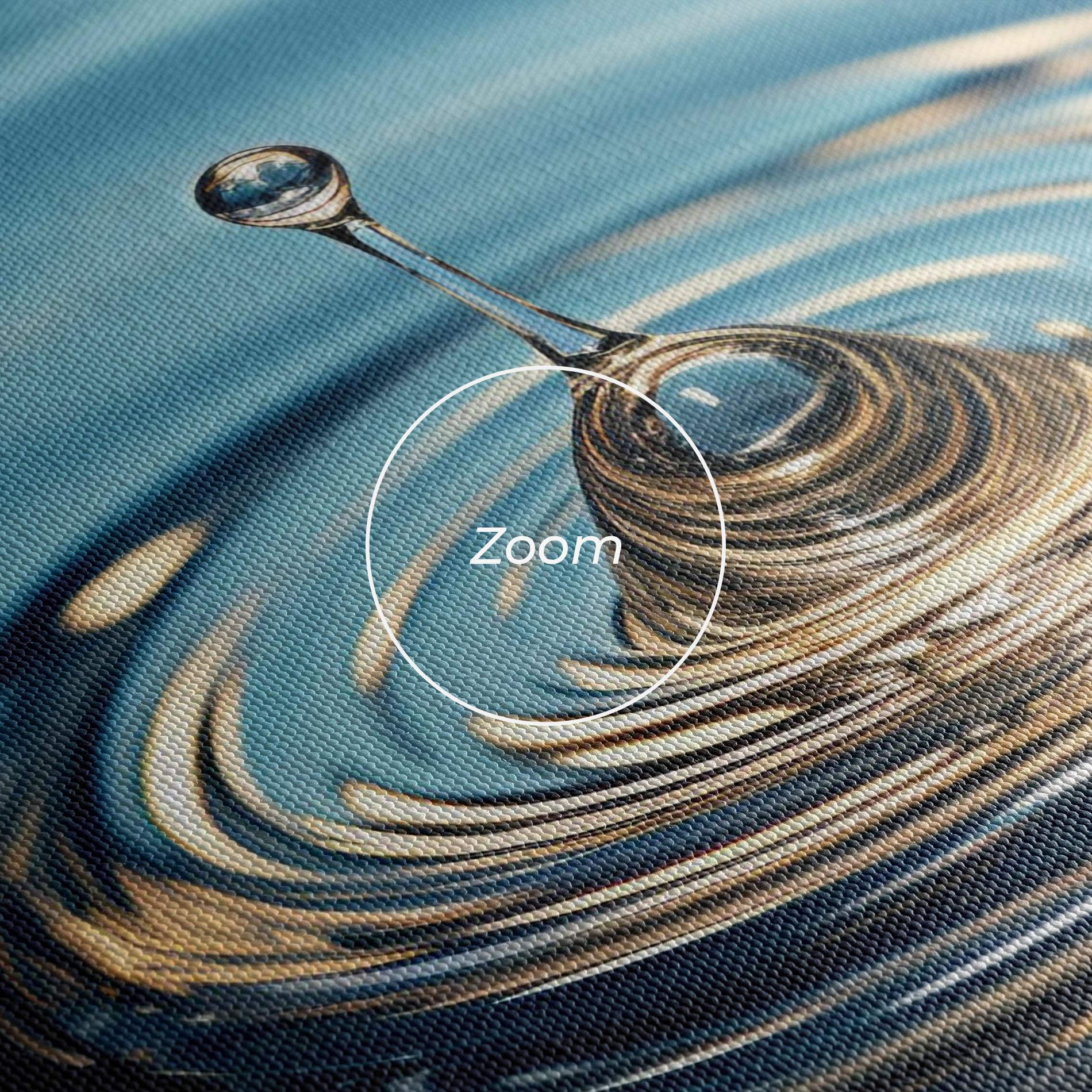Leinwandbild Cream Water Drop mockup 3