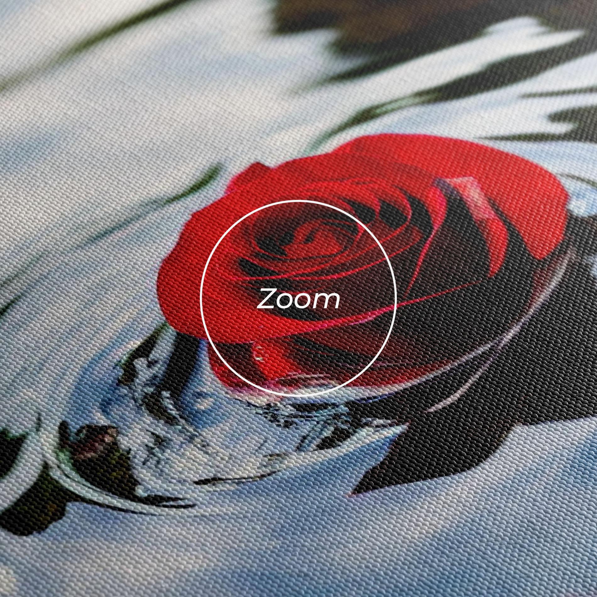 Leinwandbild Floating Water Rose mockup 3