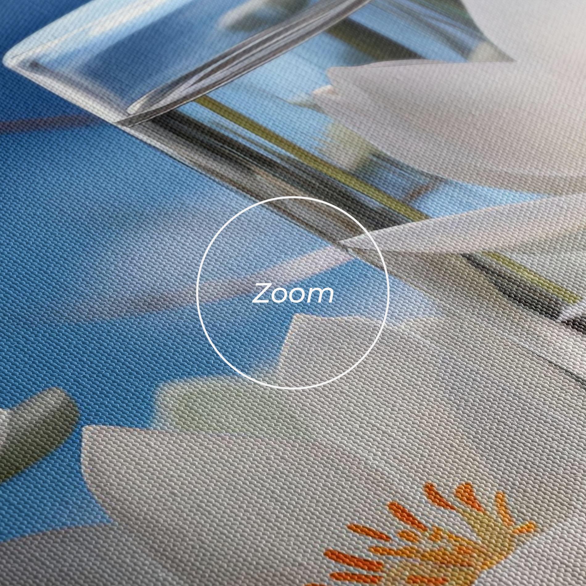 Leinwandbild Flower Water Glass mockup 3