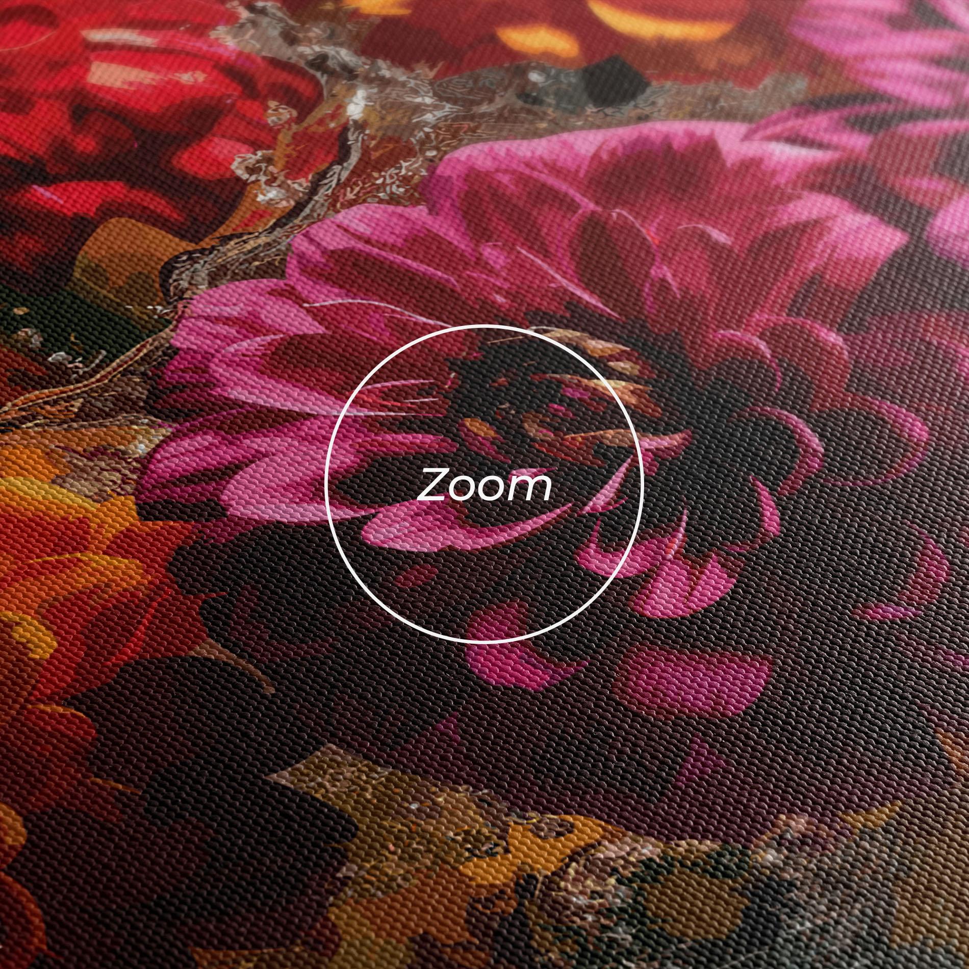 Leinwandbild Flower Water Splash mockup 3