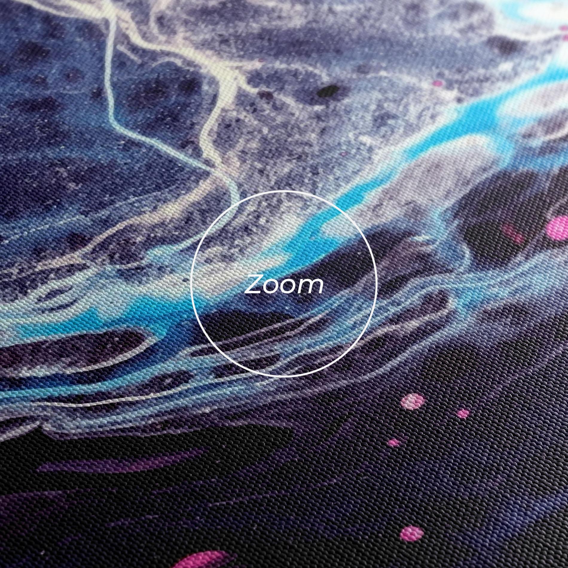 Leinwandbild Purple Blue Water mockup 3