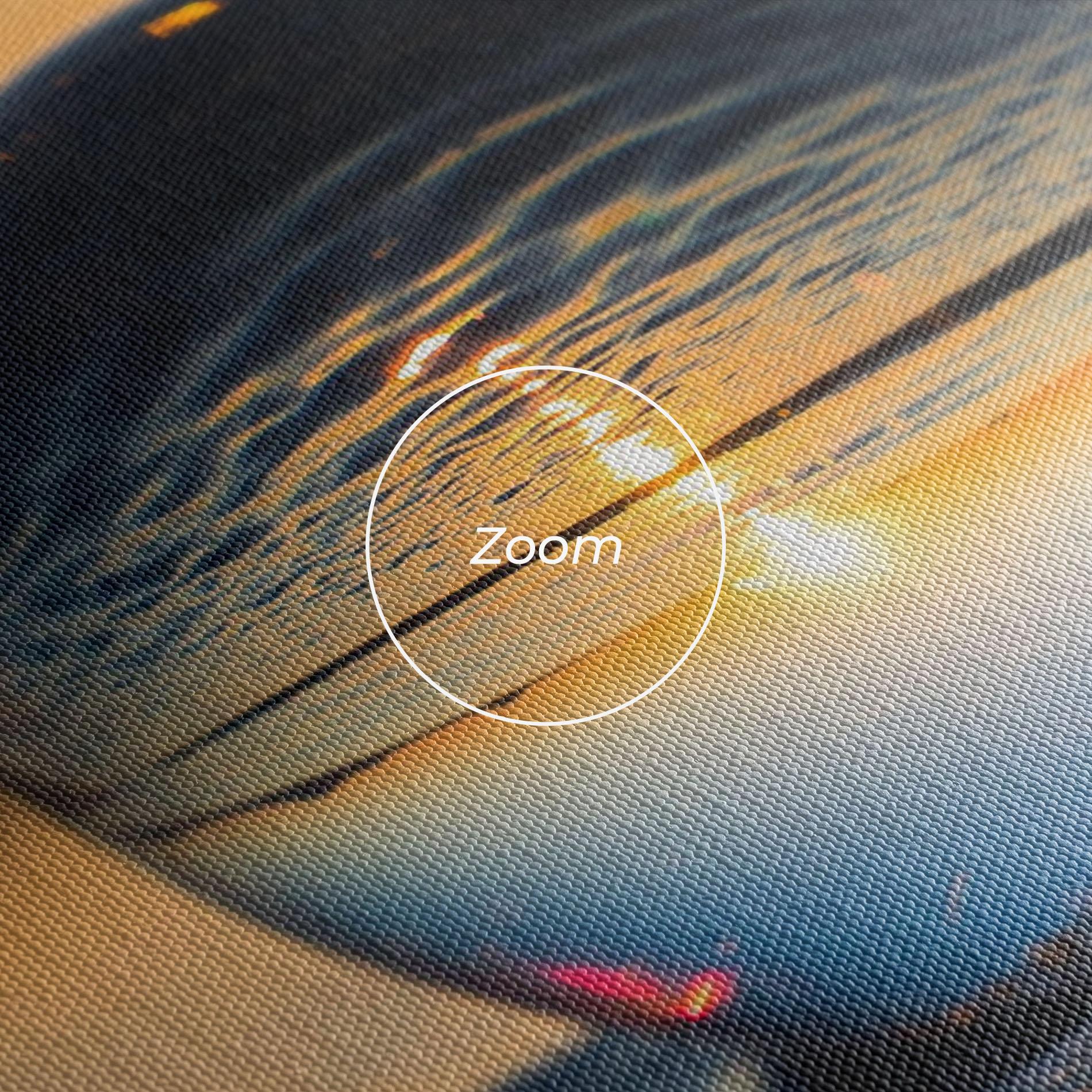 Leinwandbild Water Bubble Reflecting mockup 3