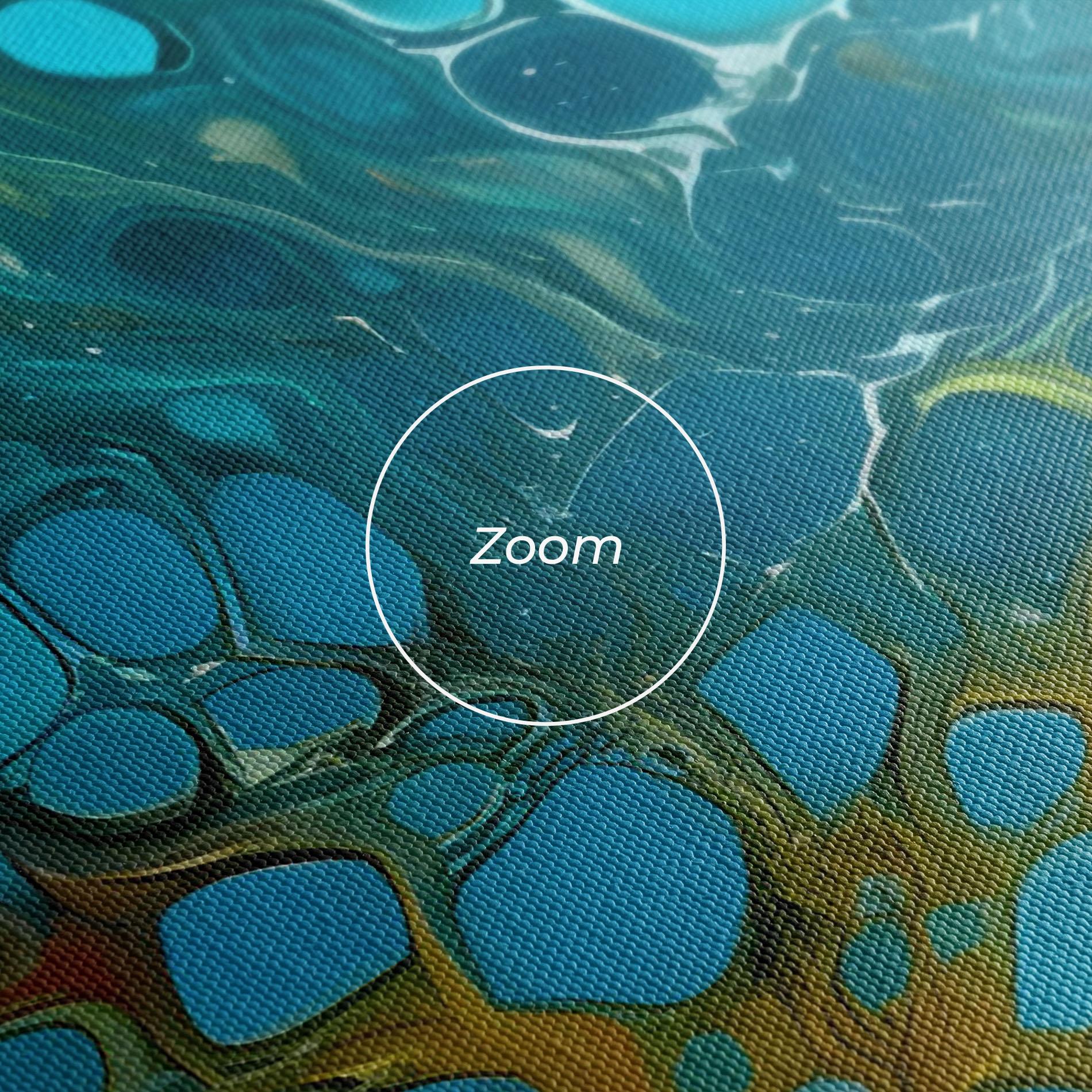 Leinwandbild Yellow Green Ocean mockup 3