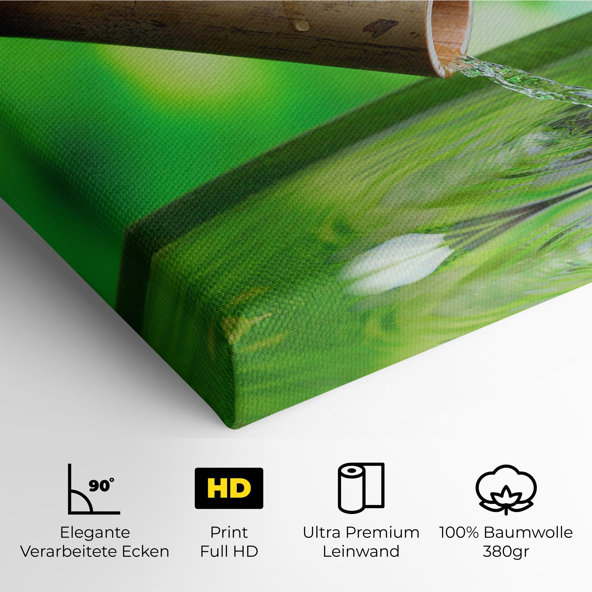 Leinwandbild Bamboo Fountain mockup 4