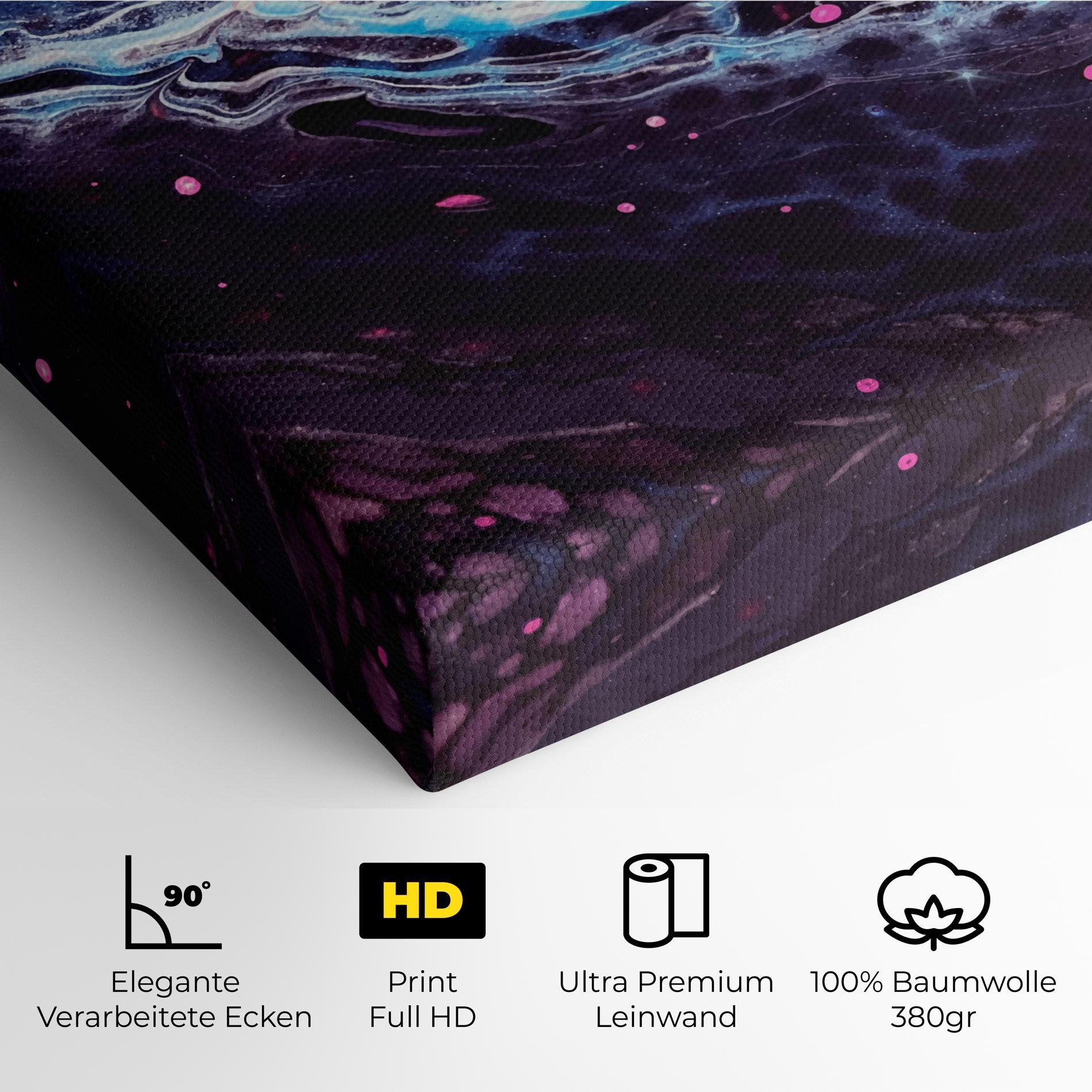 Leinwandbild Purple Blue Water mockup 4