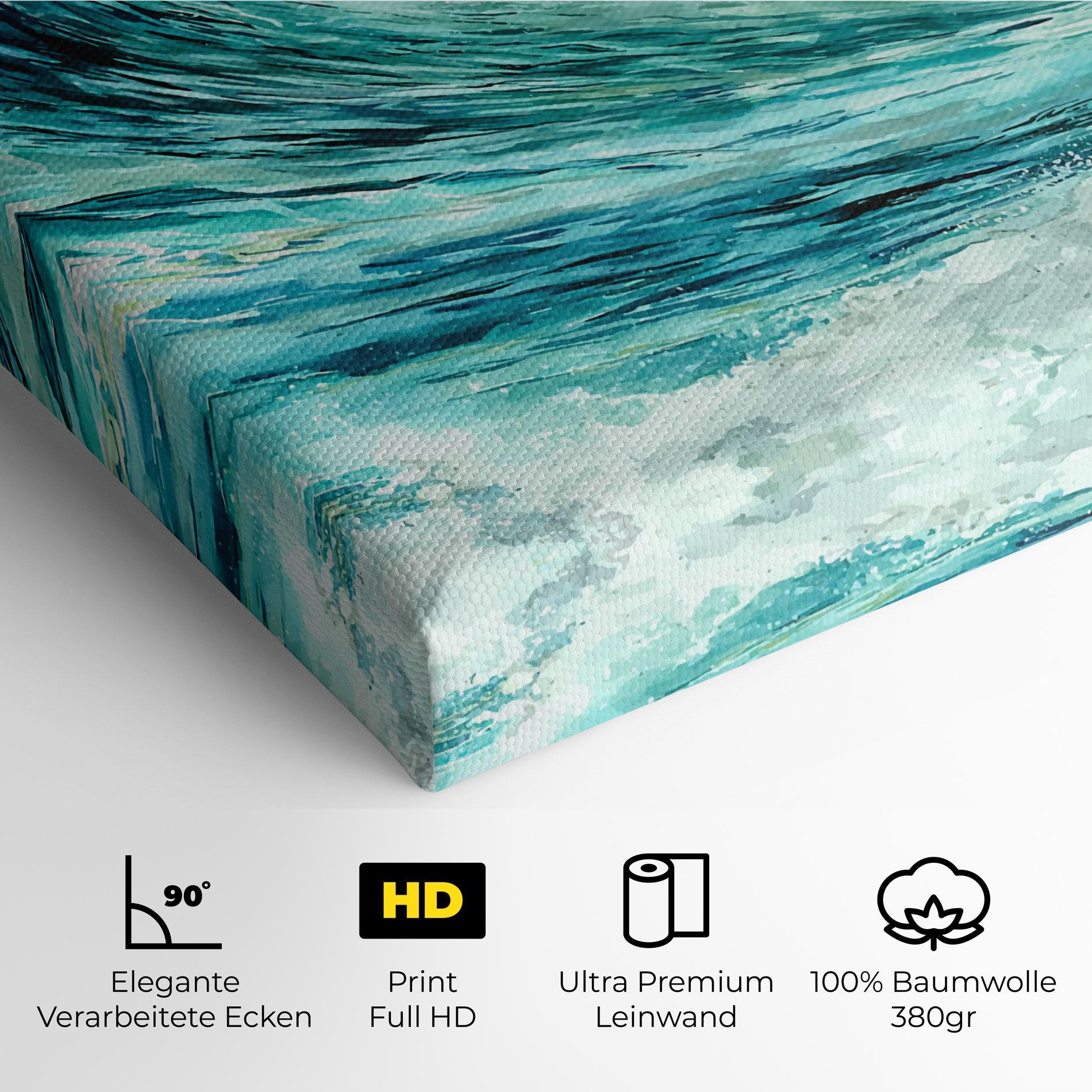 Leinwandbild Sea Watercolor mockup 4