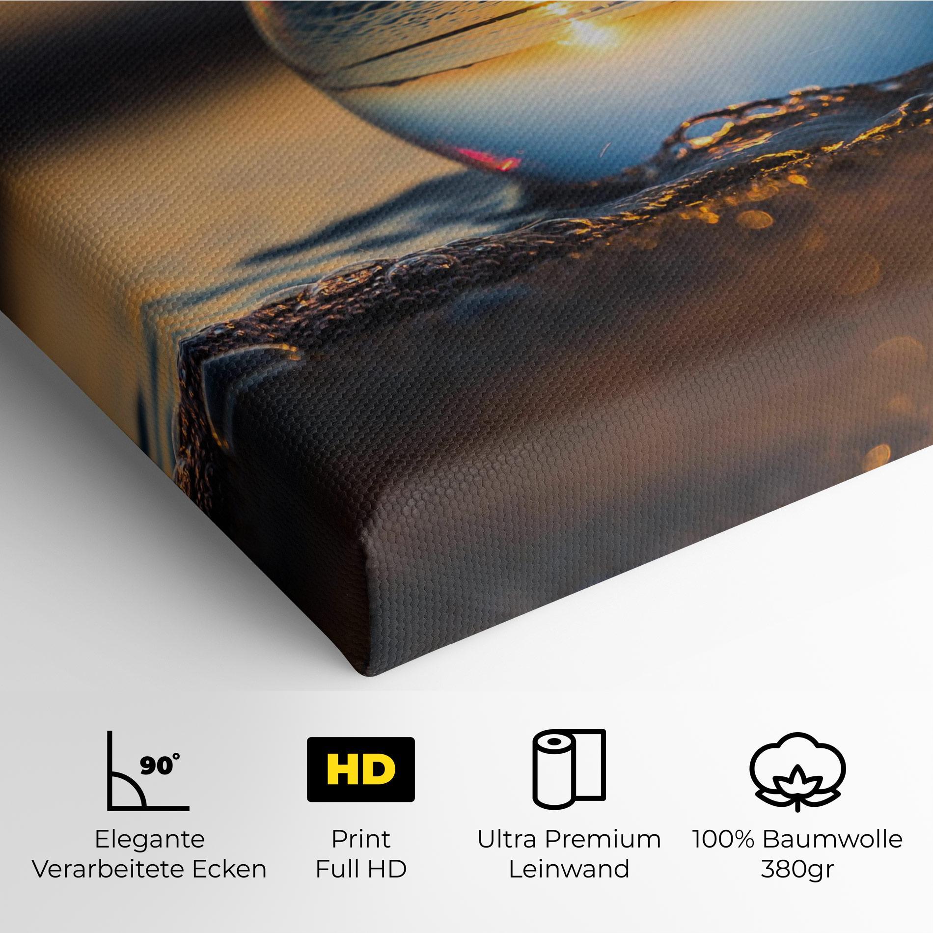 Leinwandbild Water Bubble Reflecting mockup 4