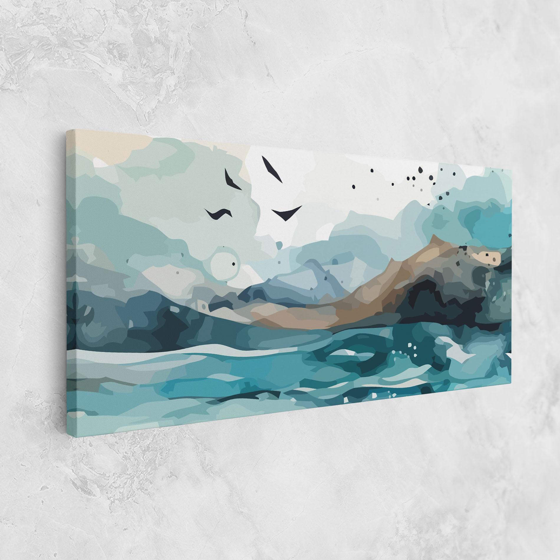 Leinwandbild Water Birds mockup 1