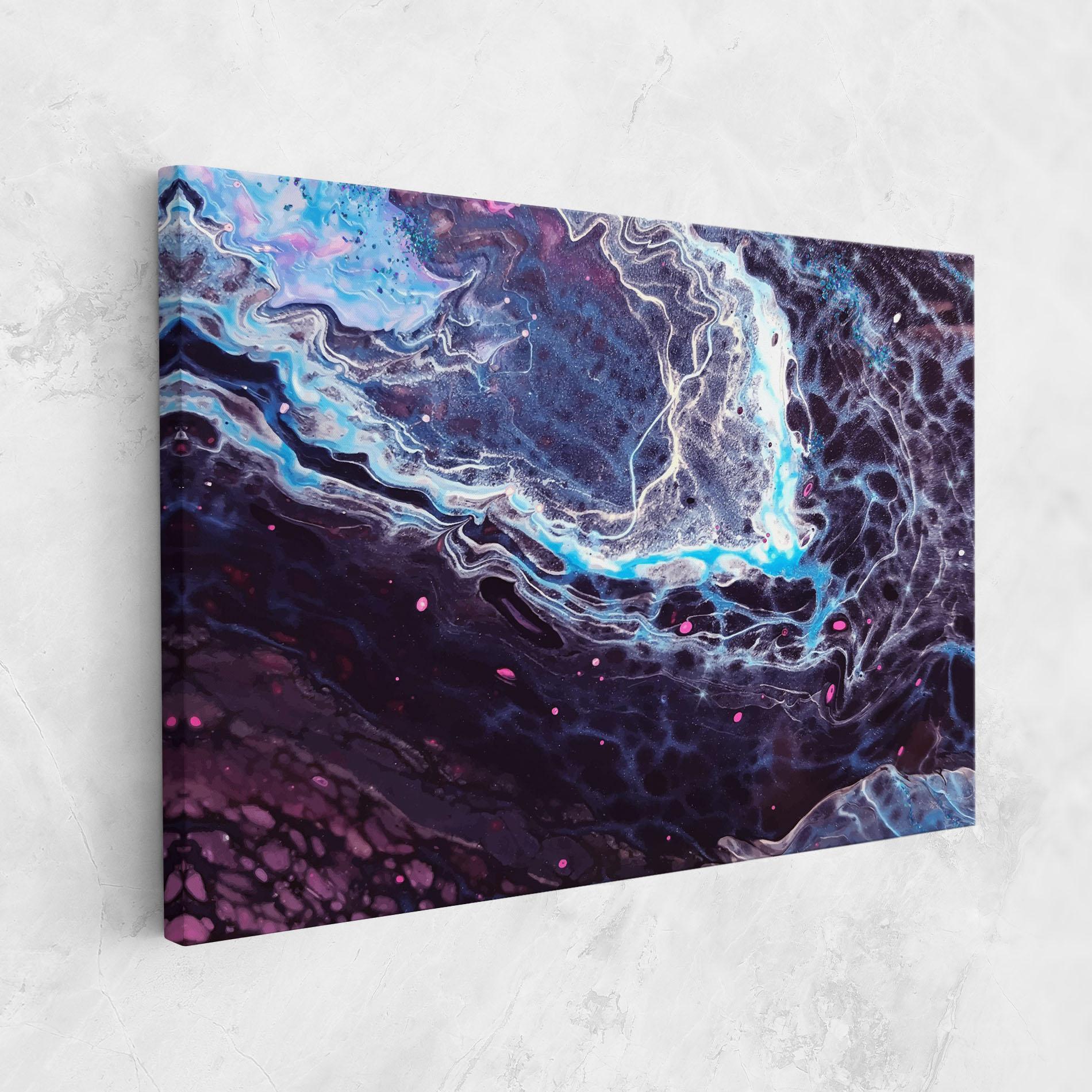 Leinwandbild Purple Blue Water mockup 1