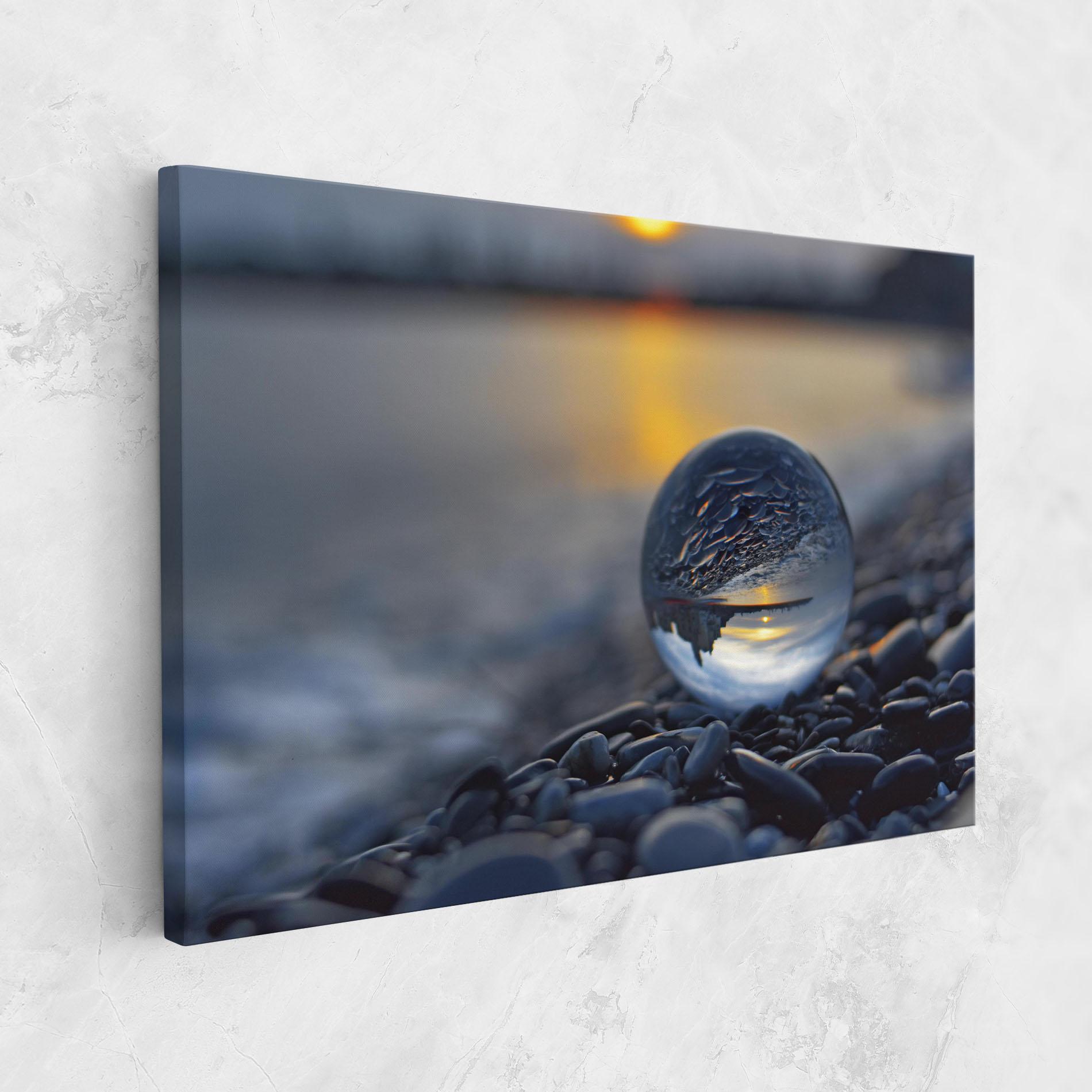Leinwandbild Sunset Lensball mockup 1