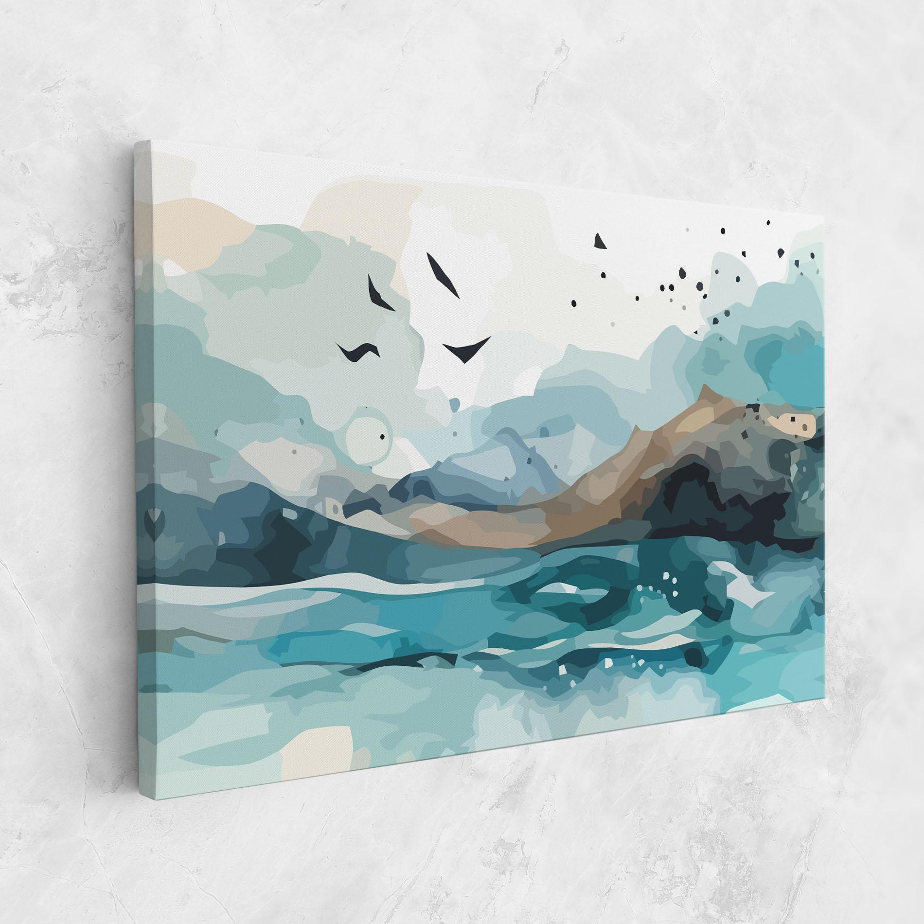 Leinwandbild Water Birds mockup 1