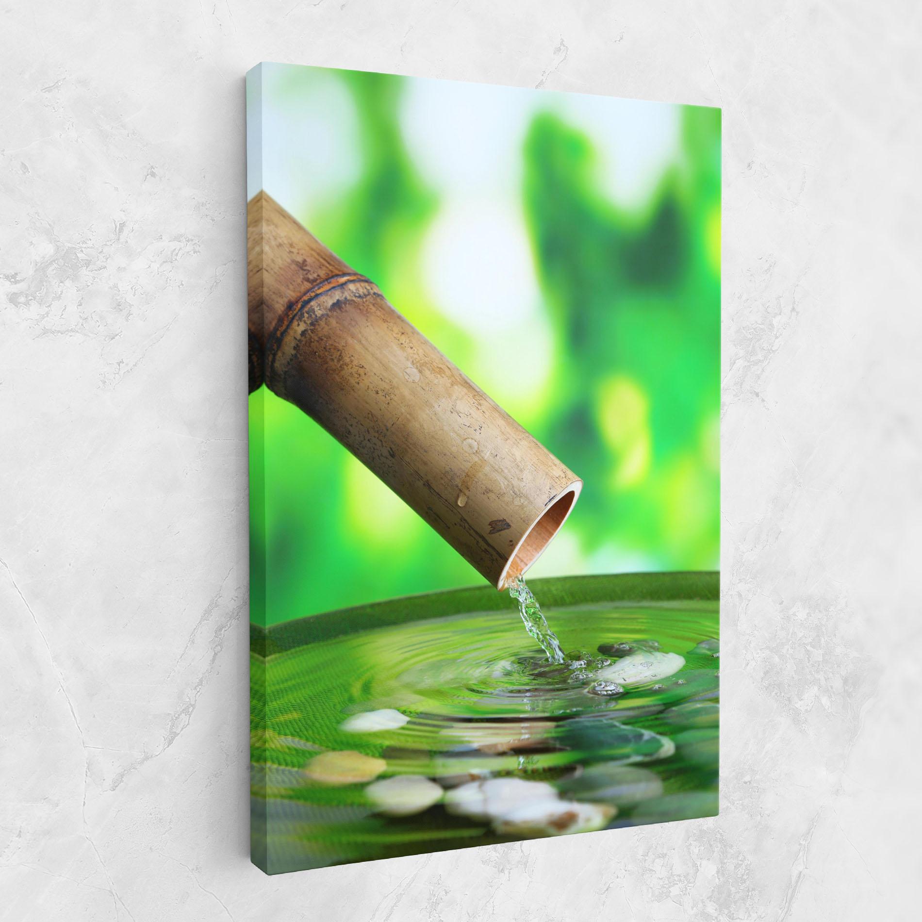 Leinwandbild Bamboo Fountain mockup 1