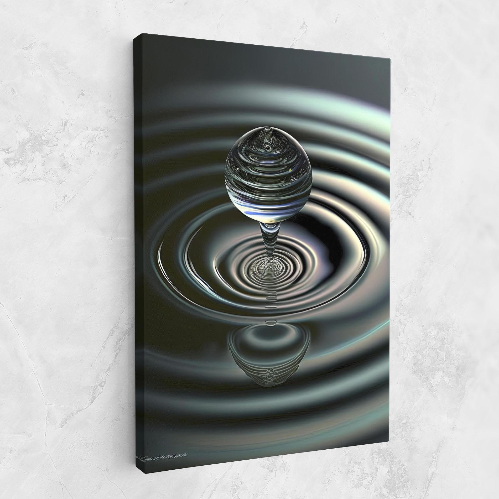 Leinwandbild Beautiful Water Drop mockup 1
