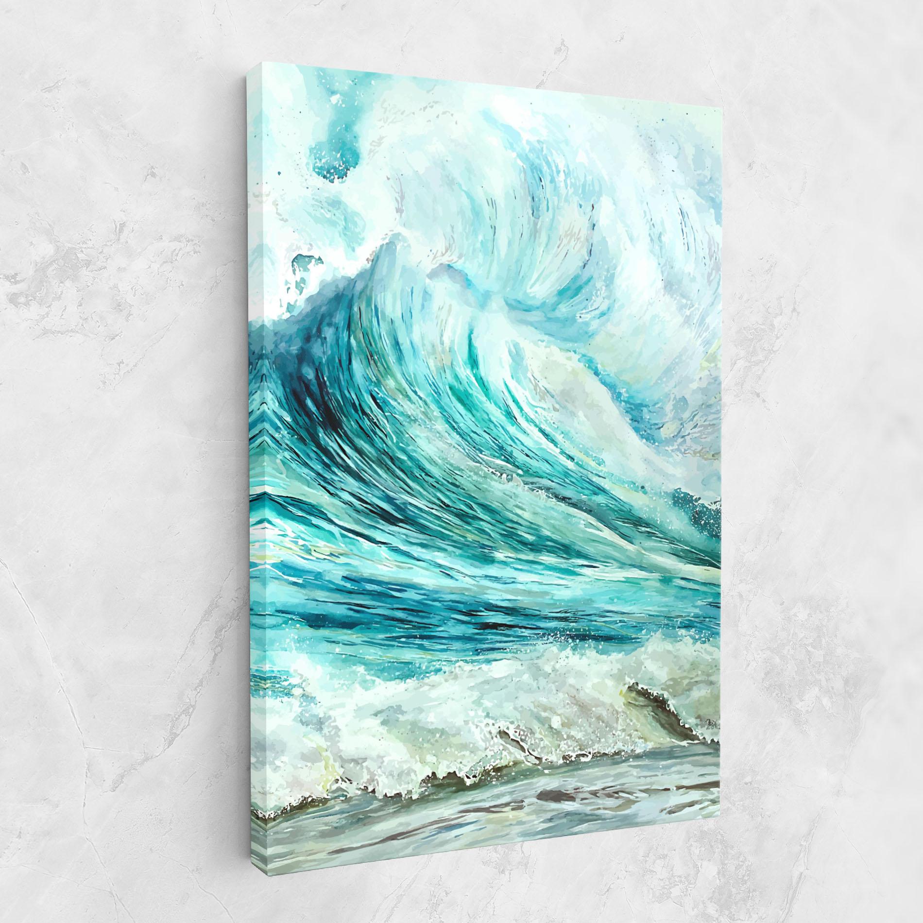 Leinwandbild Sea Watercolor mockup 1