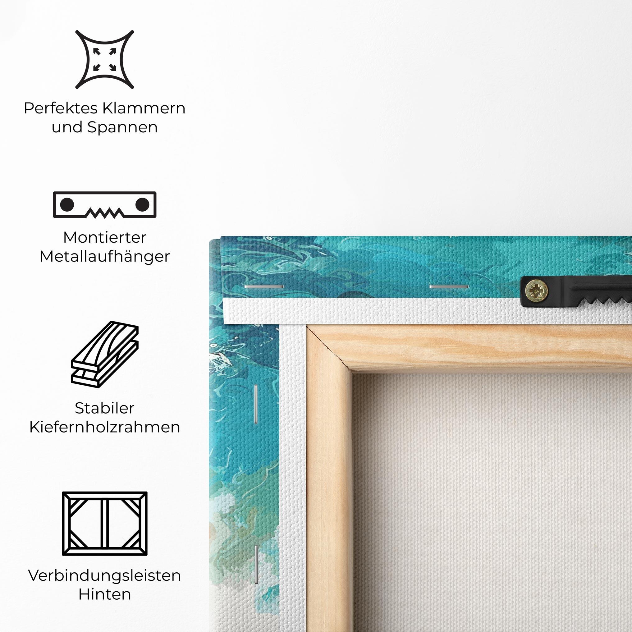 Leinwandbild Artistic Waves mockup 5