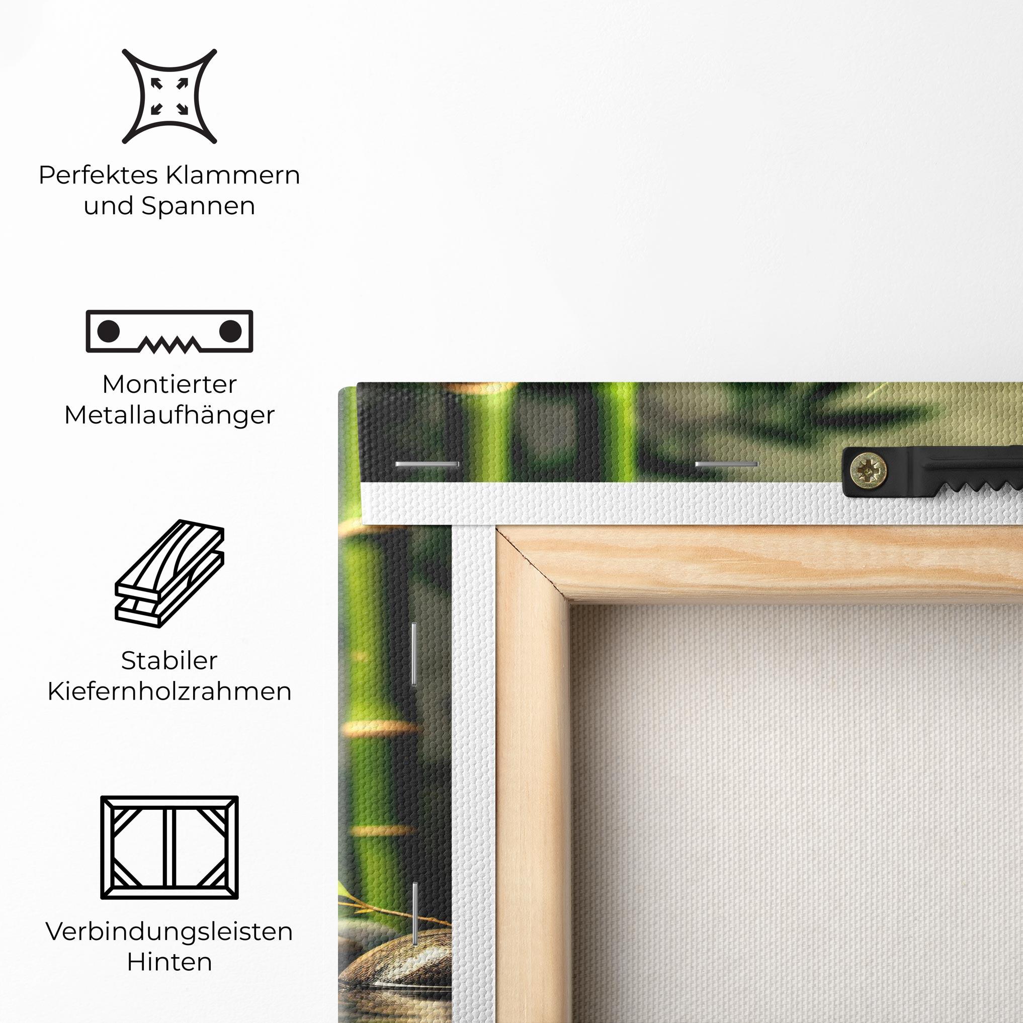 Leinwandbild Bamboo Plant Water mockup 5