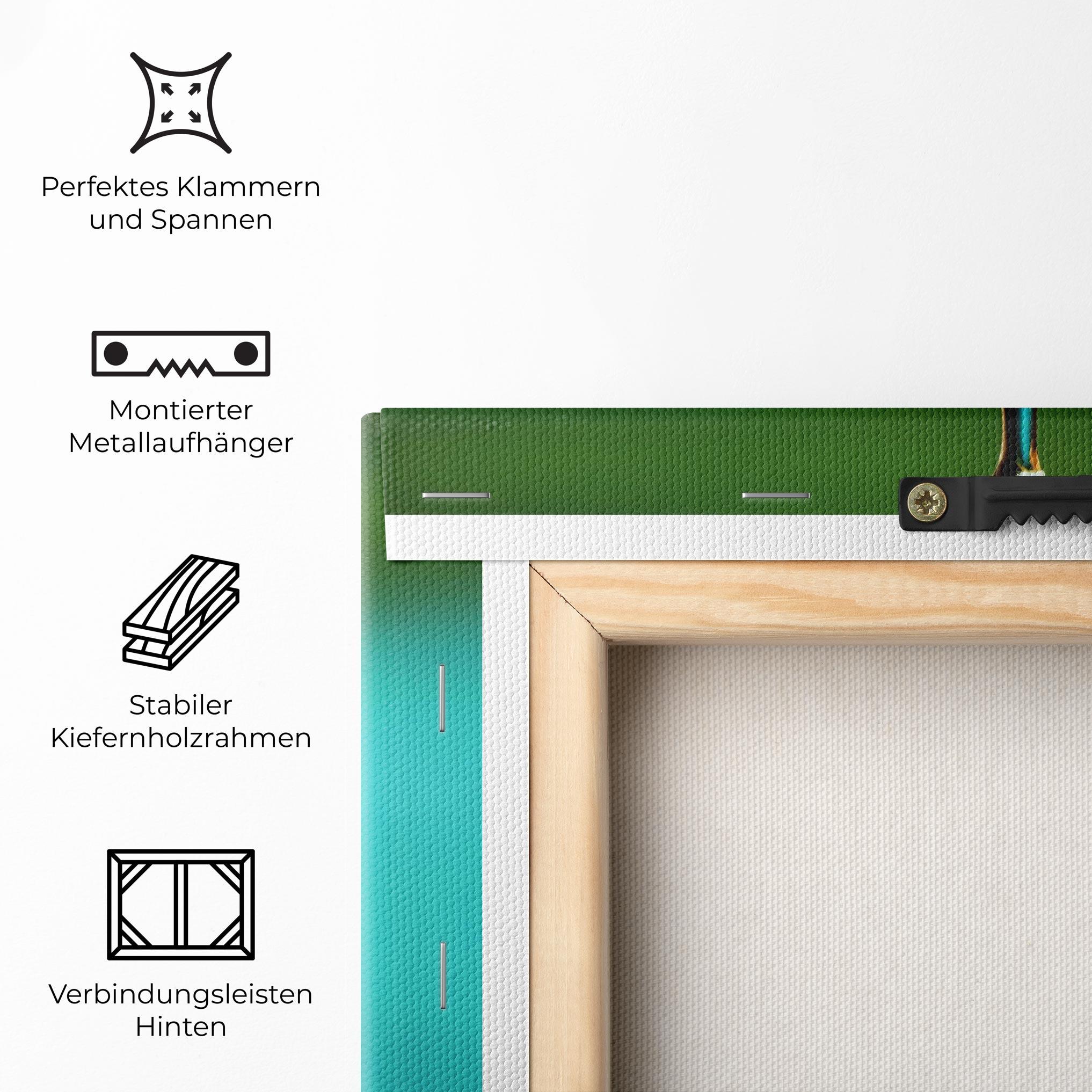 Leinwandbild Big Green Drop mockup 5