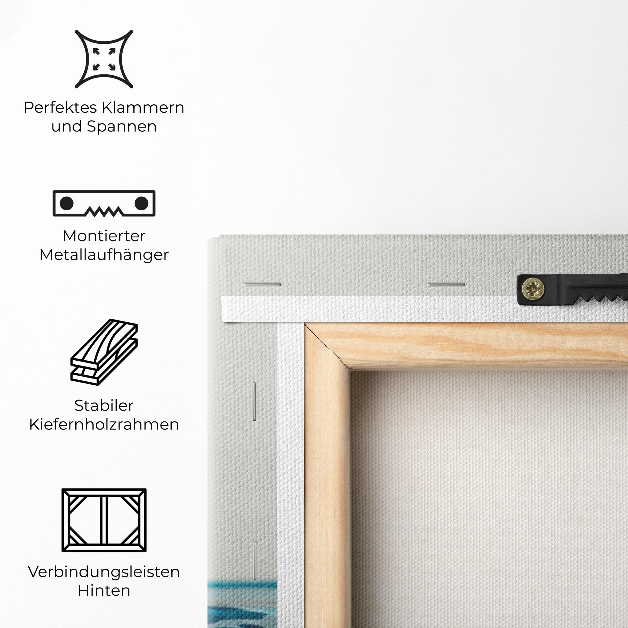 Leinwandbild Blue Water Drop mockup 5