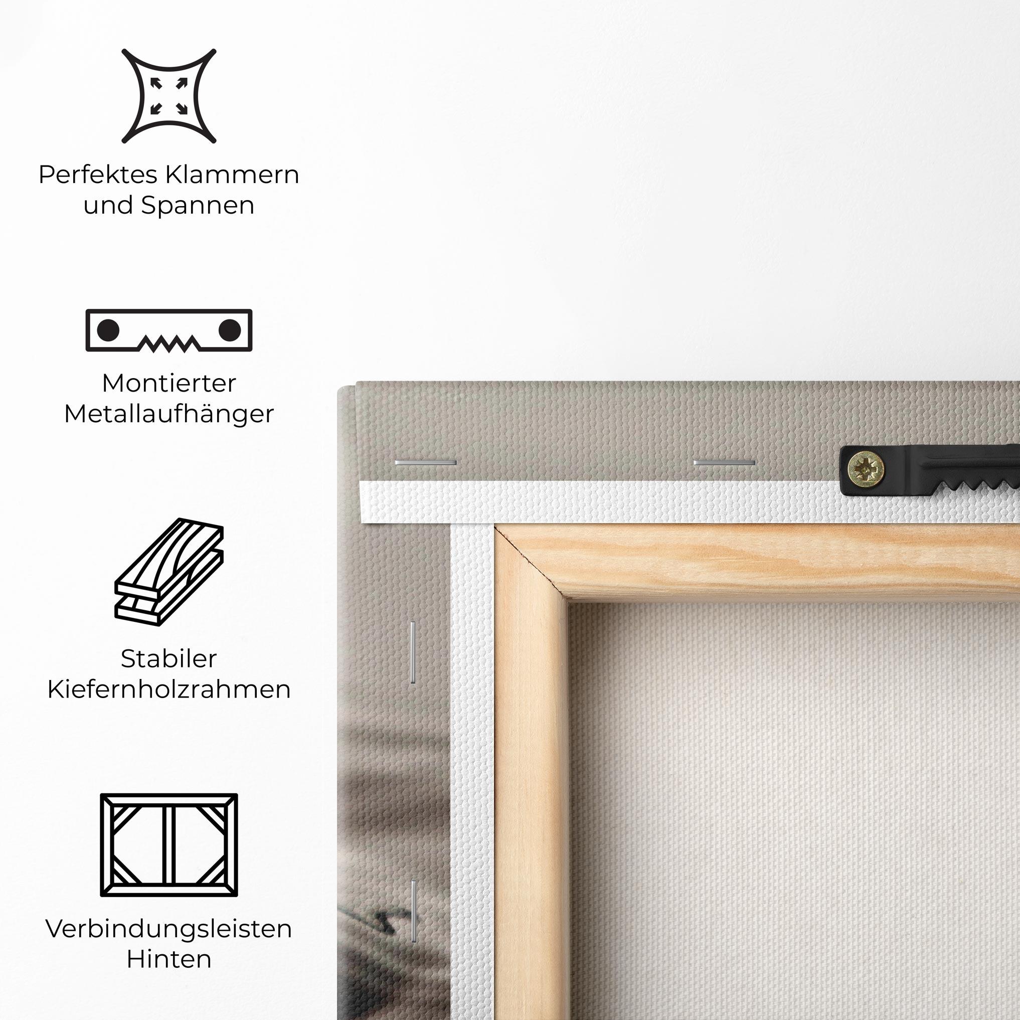 Leinwandbild Close Red Water Drop mockup 5