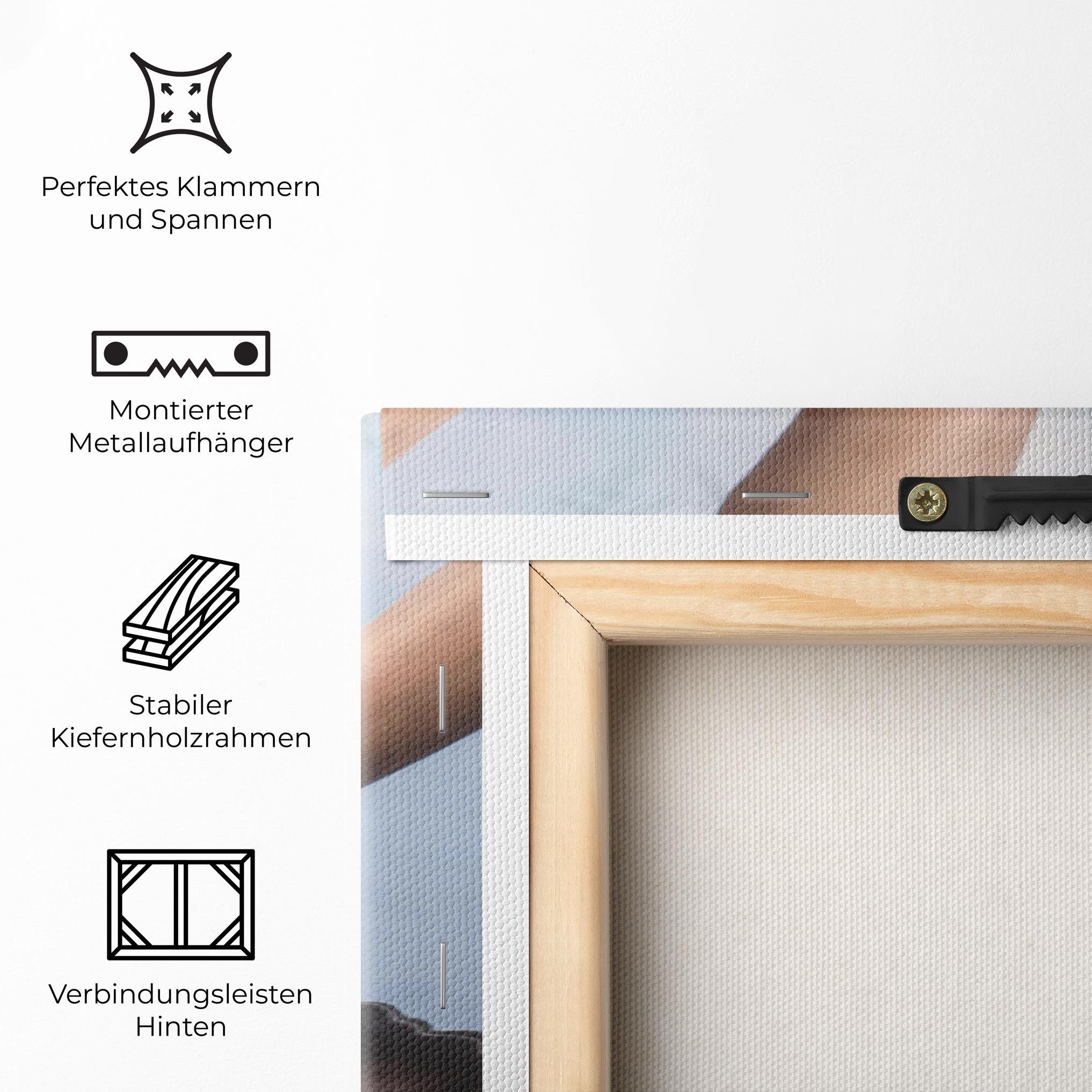 Leinwandbild Holding Lake Flower mockup 5