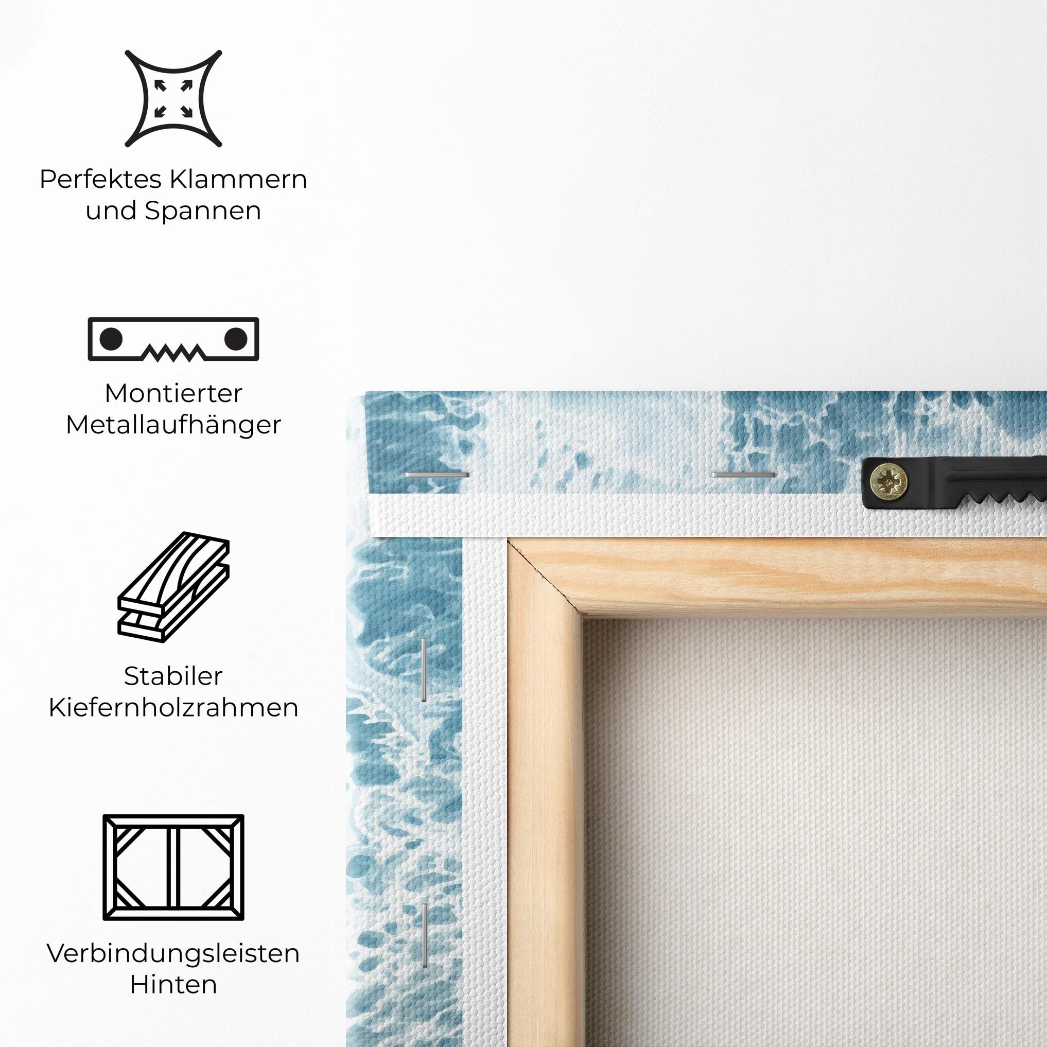 Leinwandbild Light Blue Ocean mockup 5