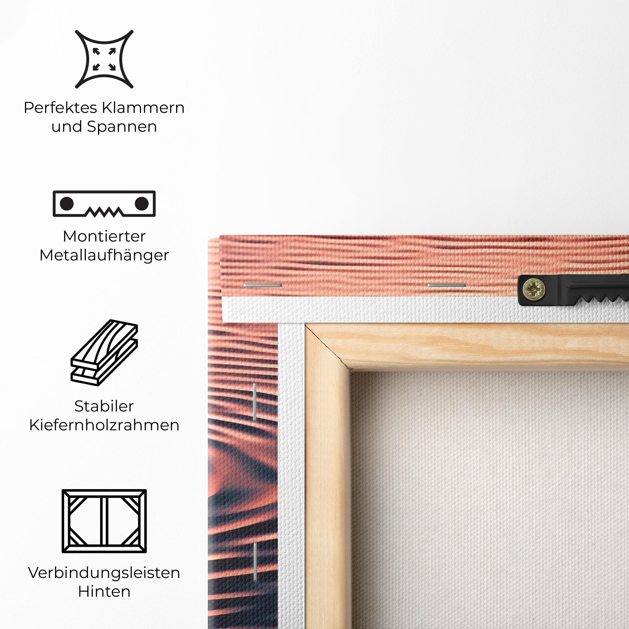 Leinwandbild Red Blue Water mockup 5