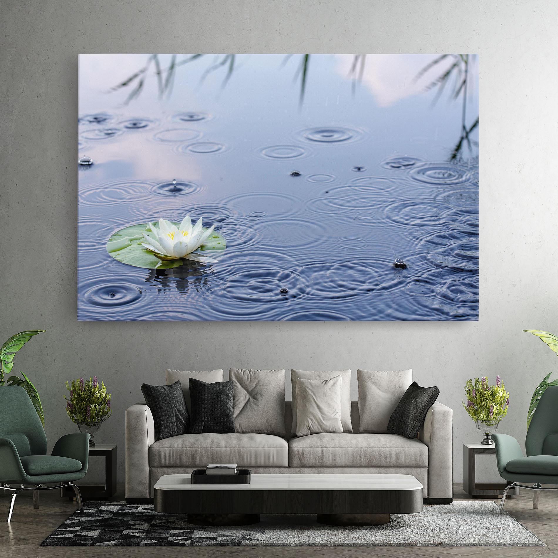 Leinwandbild Clear Lake Rain mockup 7